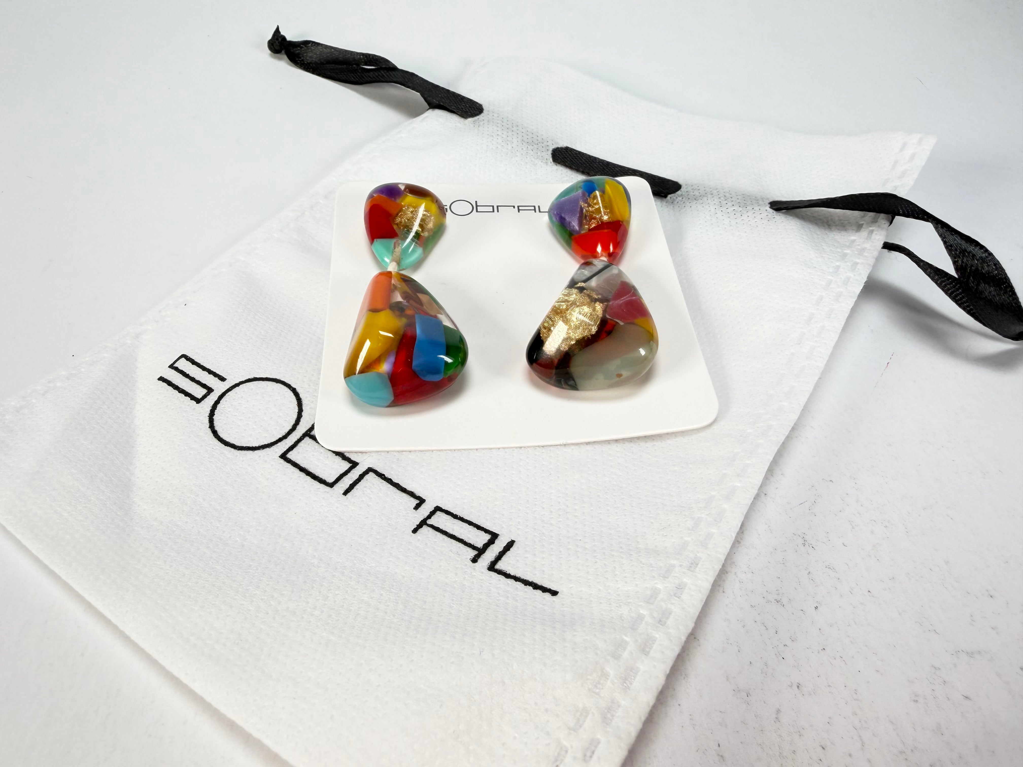 Sobral - Past Present "Duplo Sentido" Resin Earrings ( 003601 )