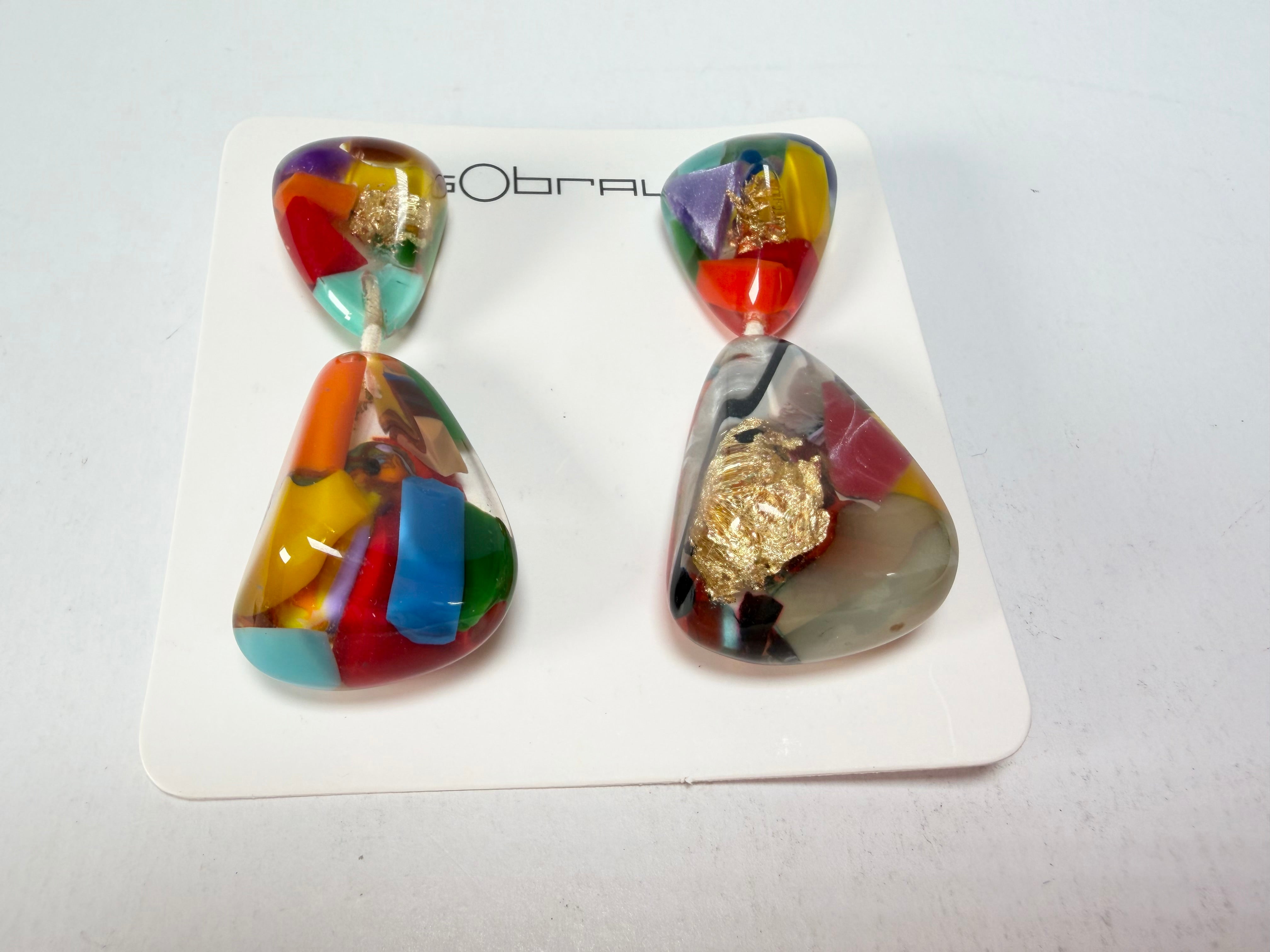 Sobral - Past Present "Duplo Sentido" Resin Earrings ( 003601 )