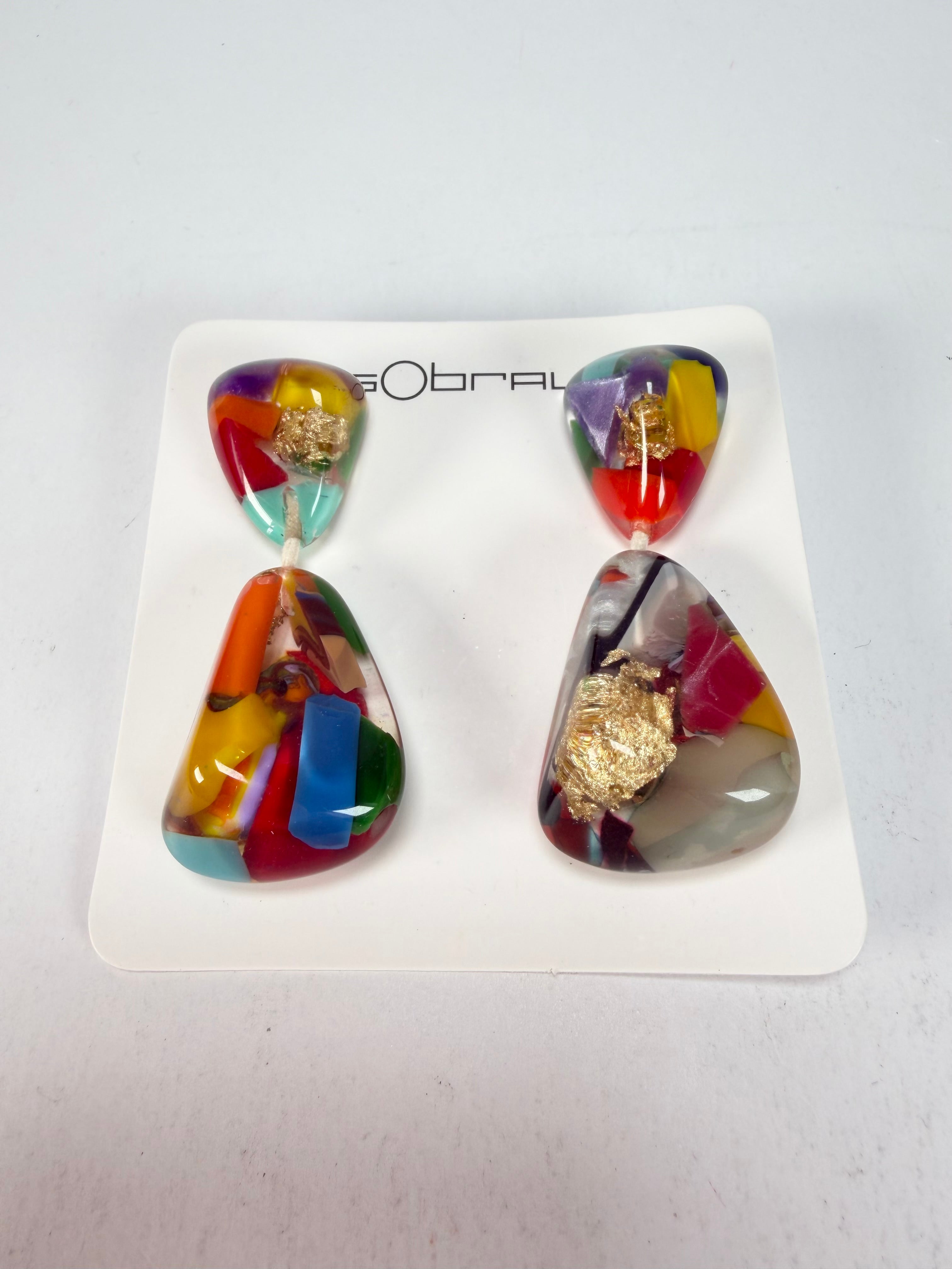 Sobral - Past Present "Duplo Sentido" Resin Earrings ( 003601 )