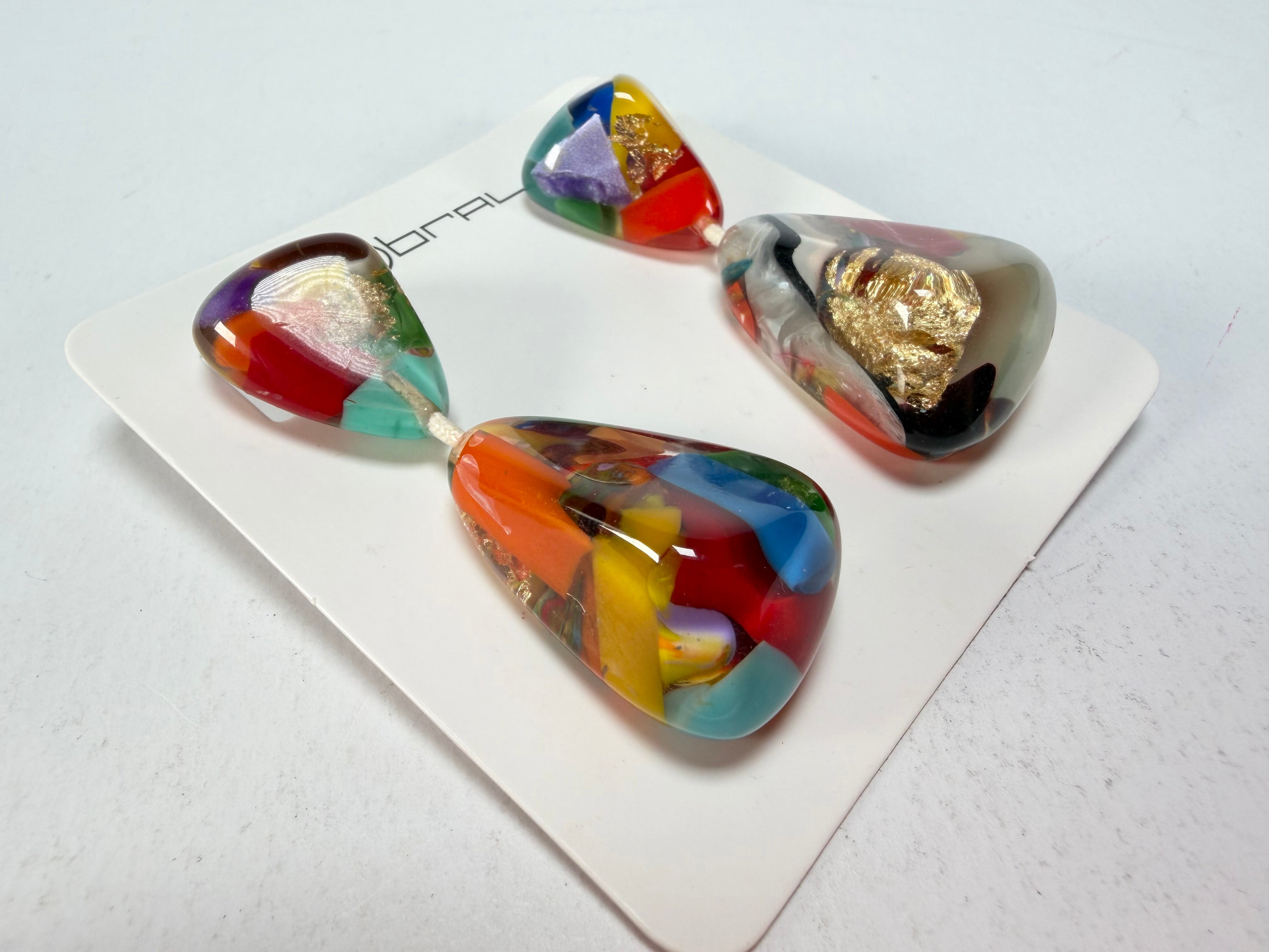 Sobral - Past Present "Duplo Sentido" Resin Earrings ( 003601 )