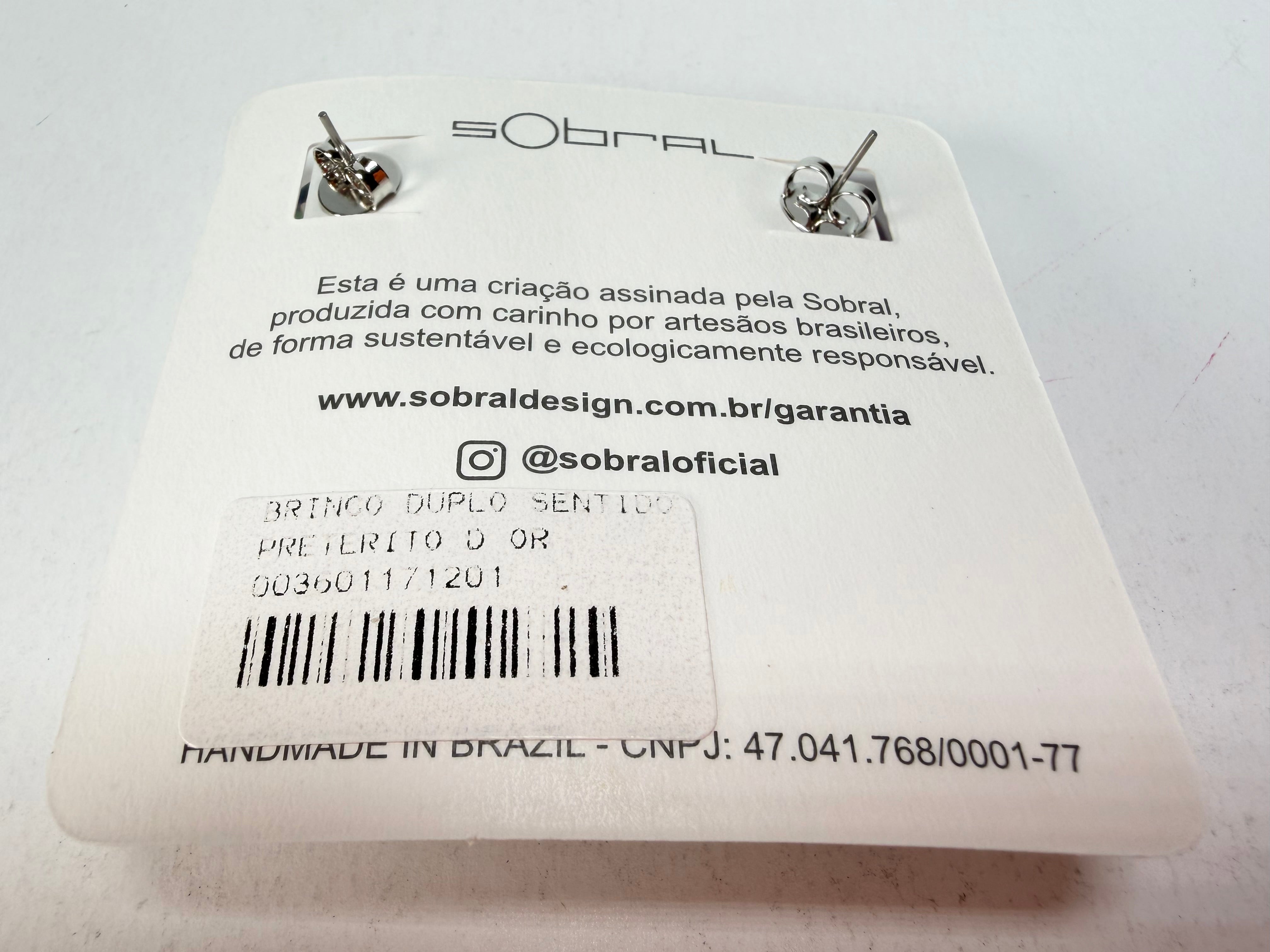 Sobral - Past Present "Duplo Sentido" Resin Earrings ( 003601 )