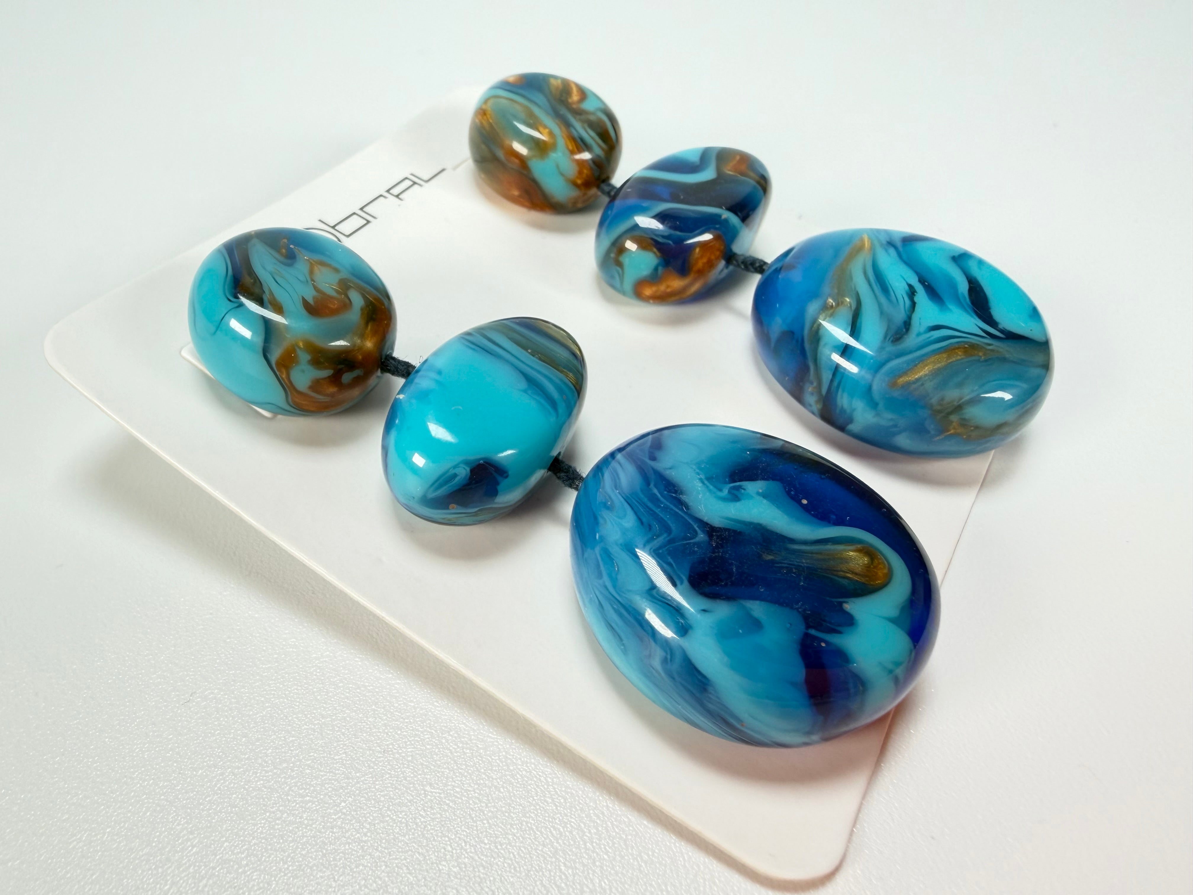 Sobral - Noite Estrelada "Arles" Resin Earrings ( 005545 )
