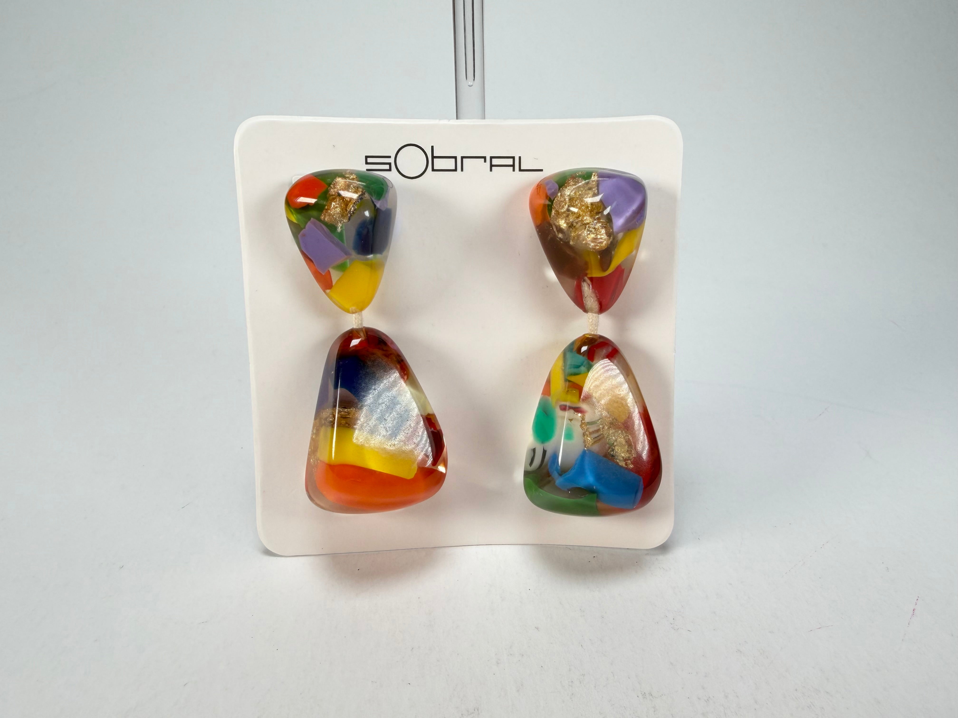 Sobral - Past Present "Duplo Sentido" Resin Earrings ( 003601 )