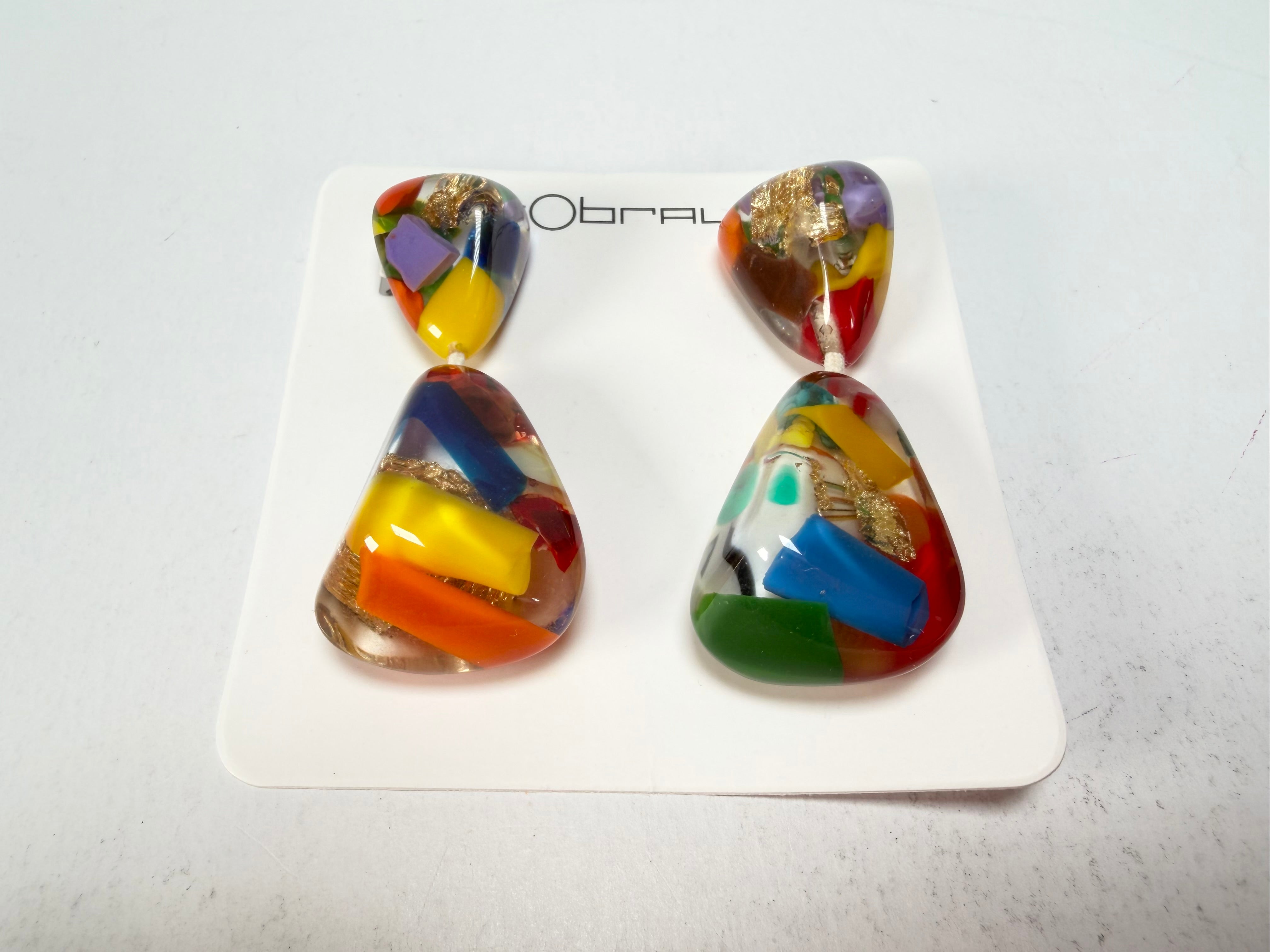 Sobral - Past Present "Duplo Sentido" Resin Earrings ( 003601 )