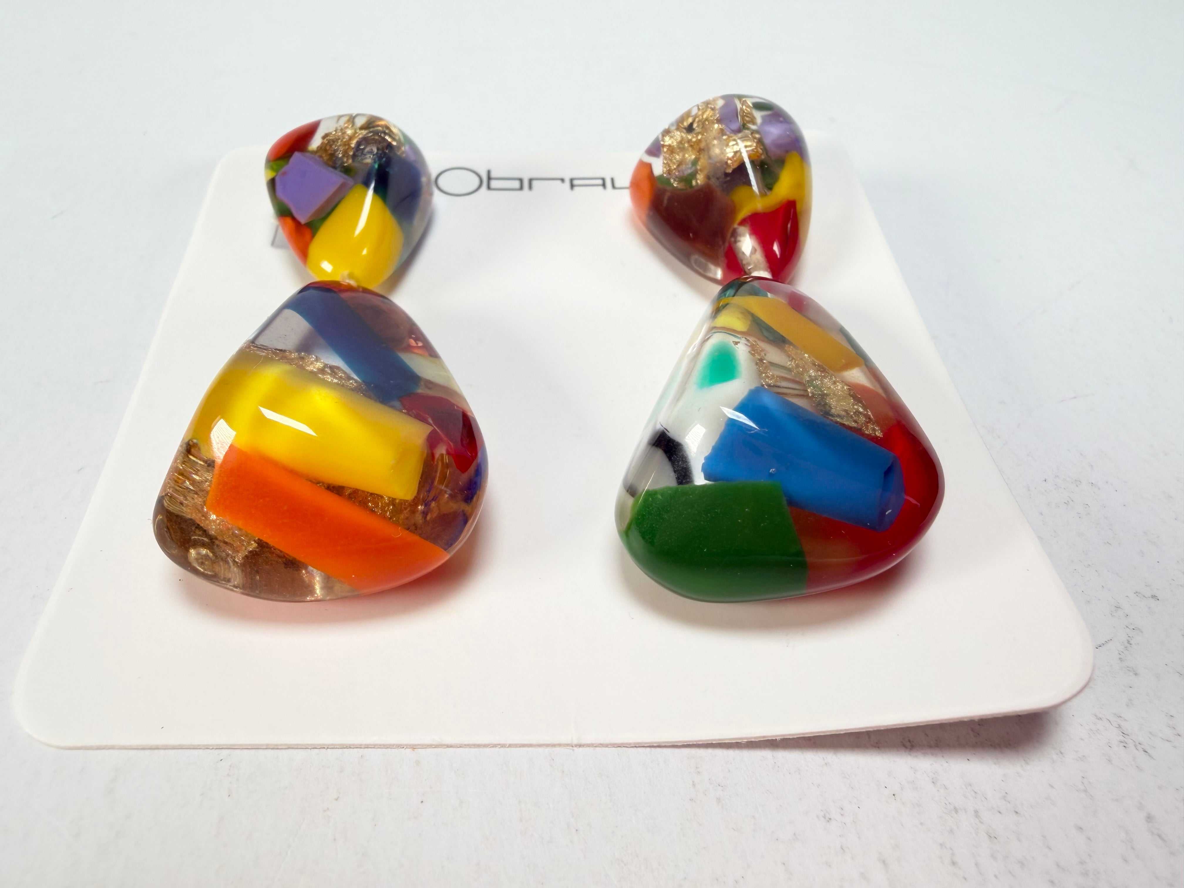 Sobral - Past Present "Duplo Sentido" Resin Earrings ( 003601 )