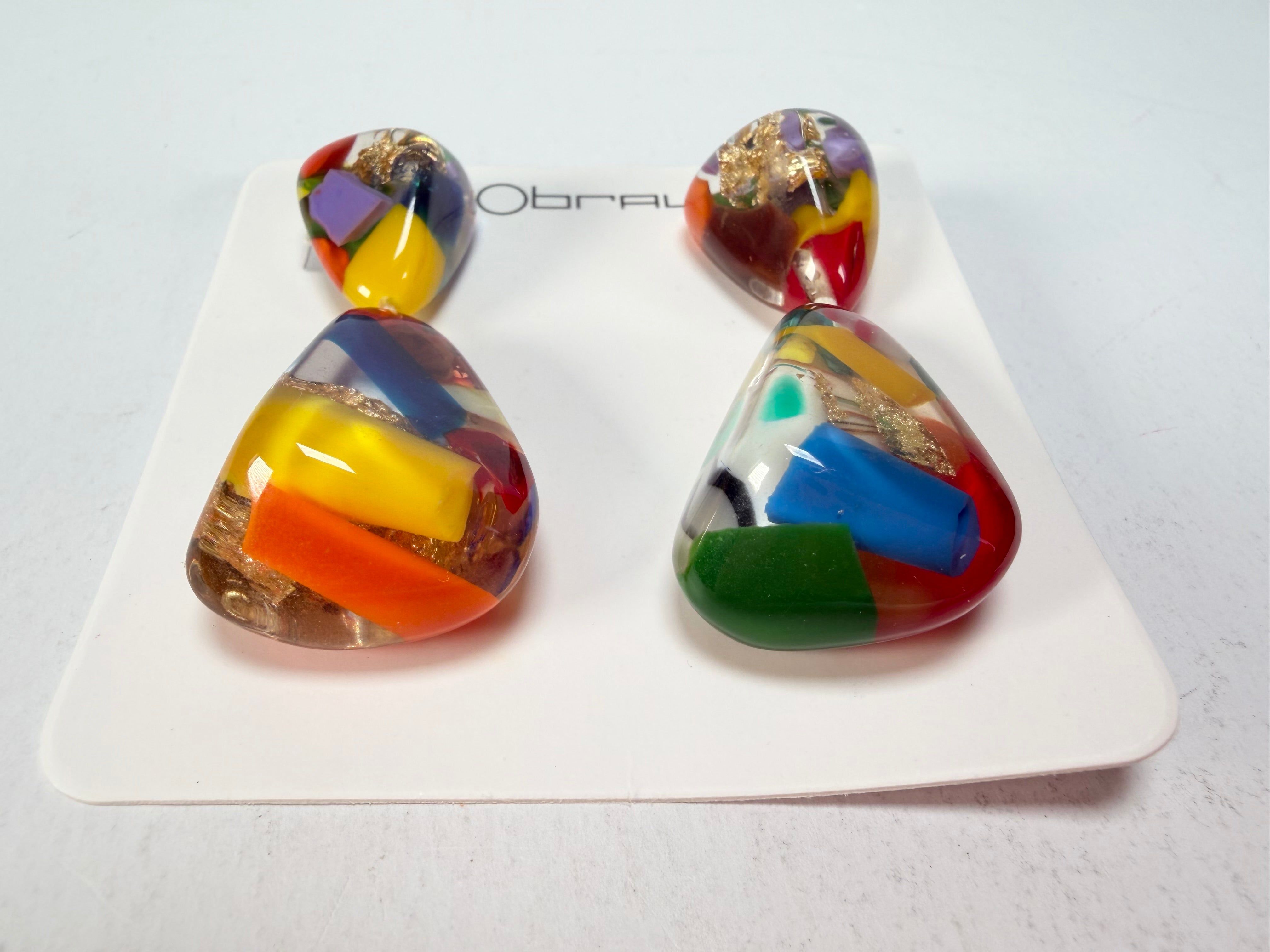 Sobral - Past Present "Duplo Sentido" Resin Earrings ( 003601 )