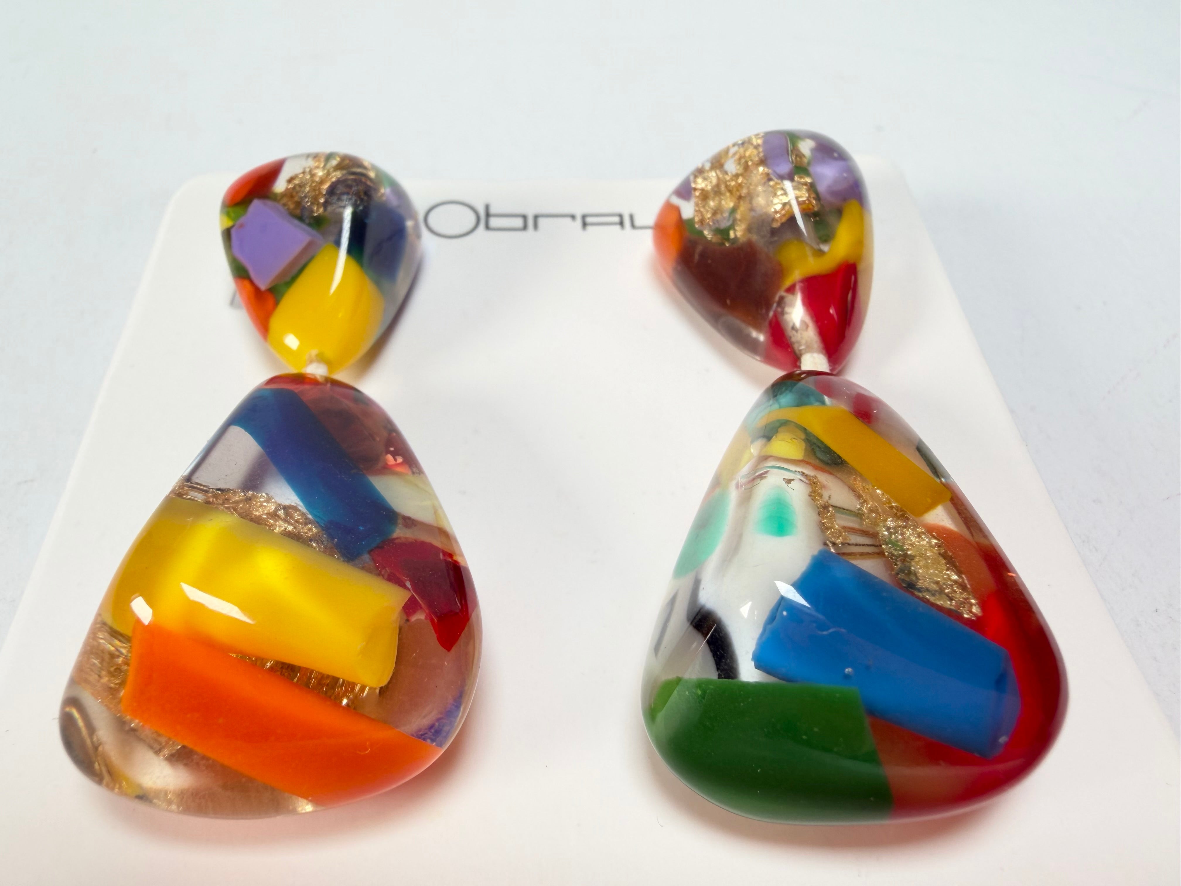 Sobral - Past Present "Duplo Sentido" Resin Earrings ( 003601 )