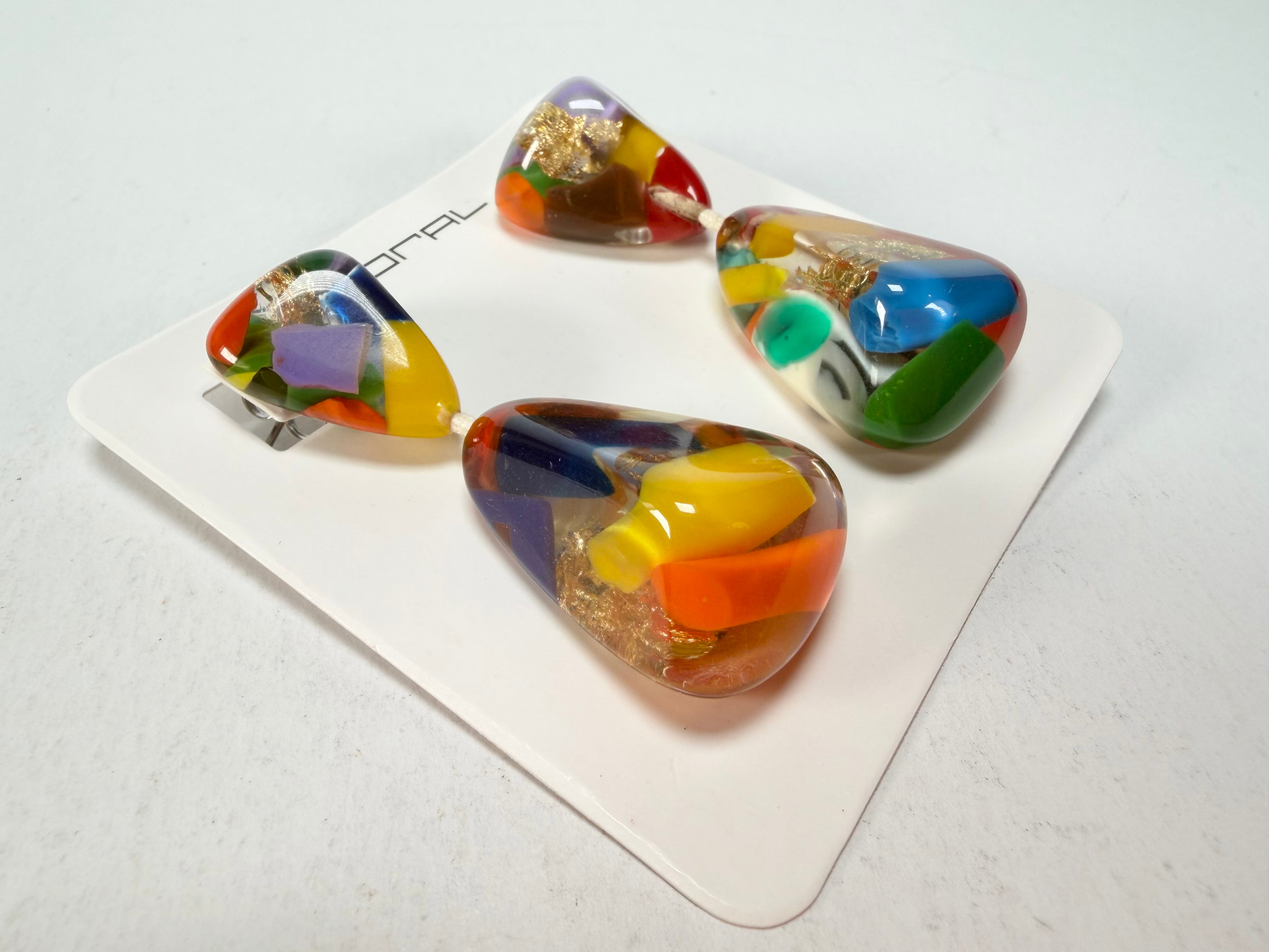 Sobral - Past Present "Duplo Sentido" Resin Earrings ( 003601 )