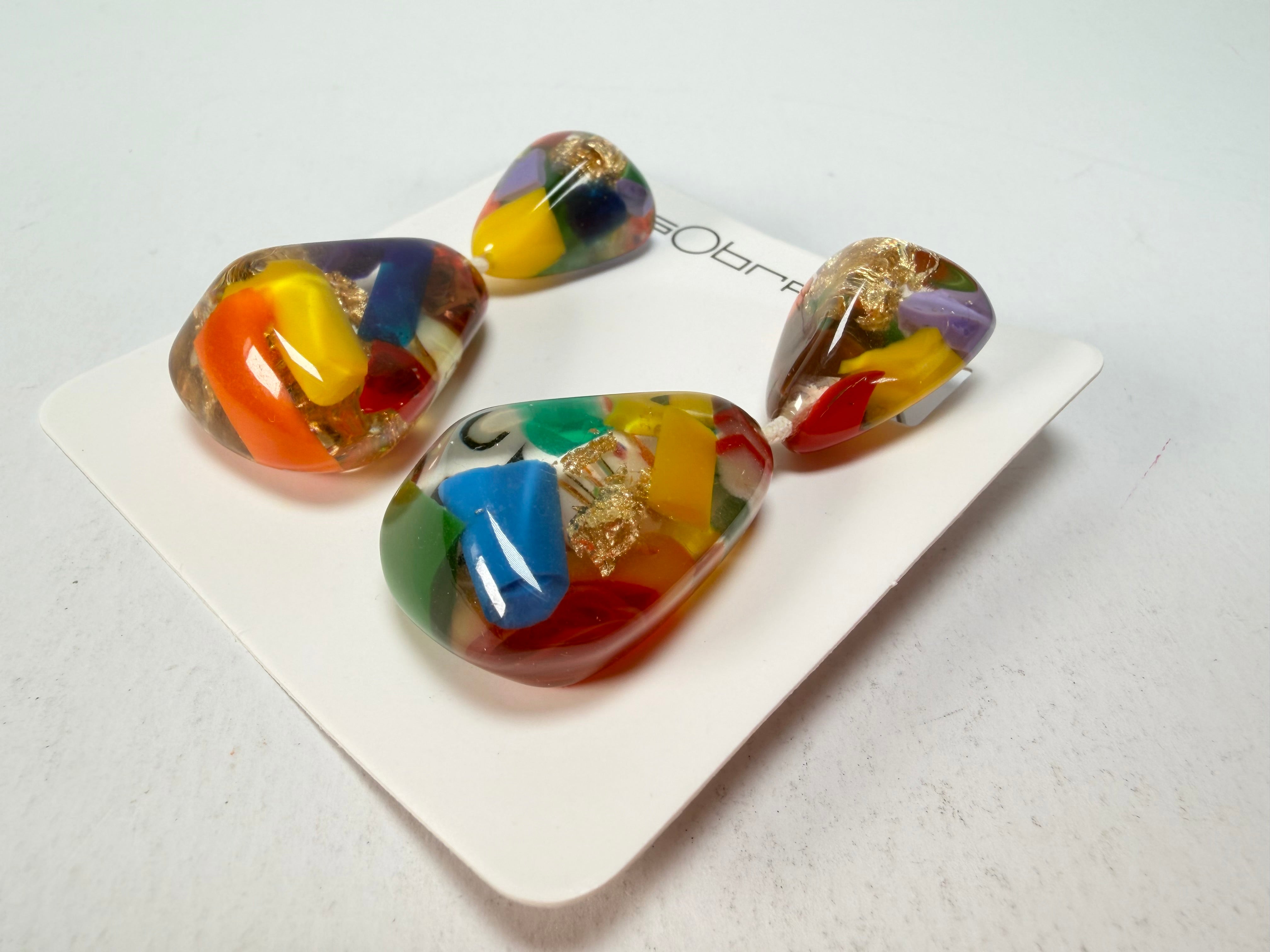 Sobral - Past Present "Duplo Sentido" Resin Earrings ( 003601 )