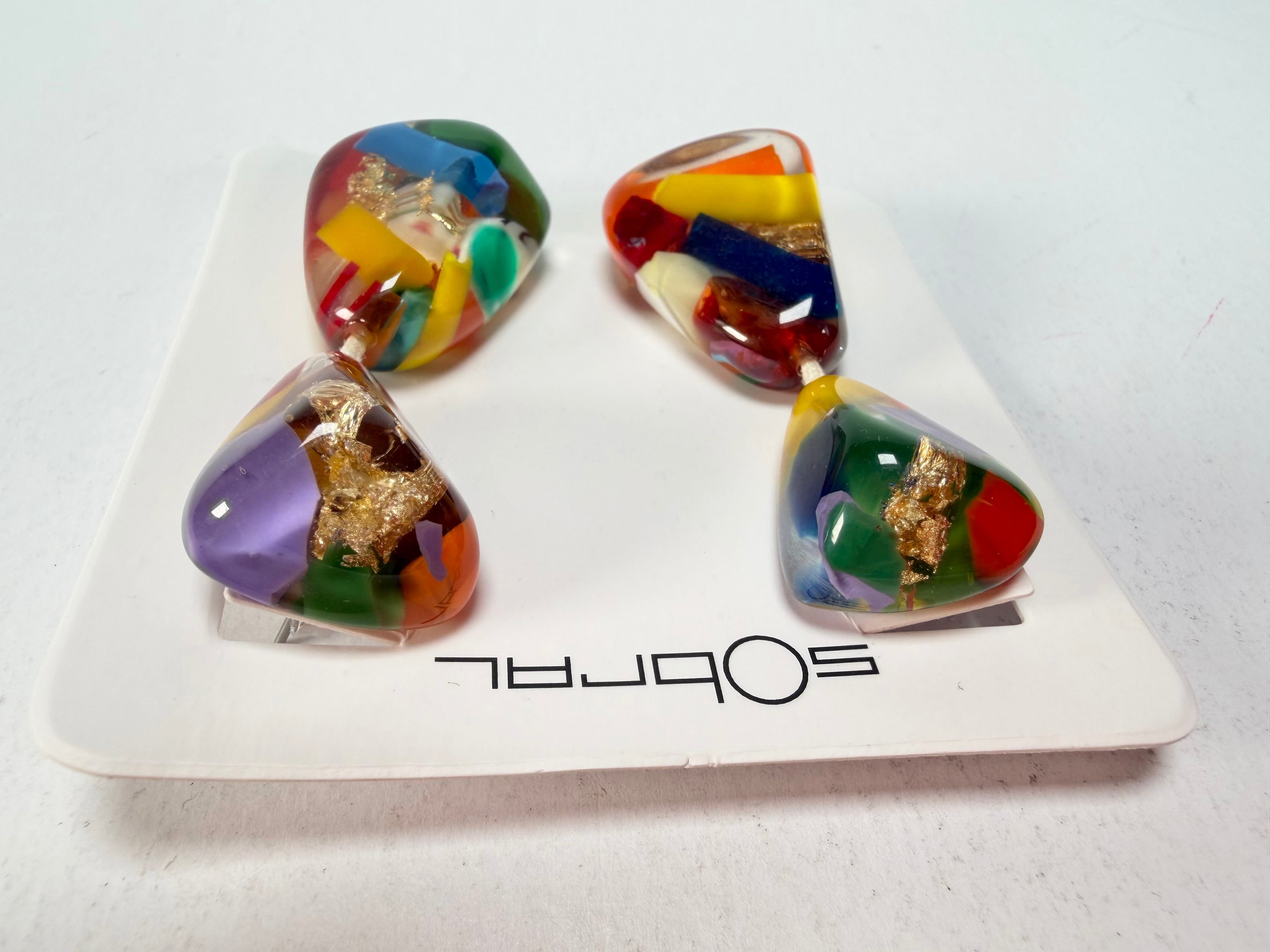 Sobral - Past Present "Duplo Sentido" Resin Earrings ( 003601 )