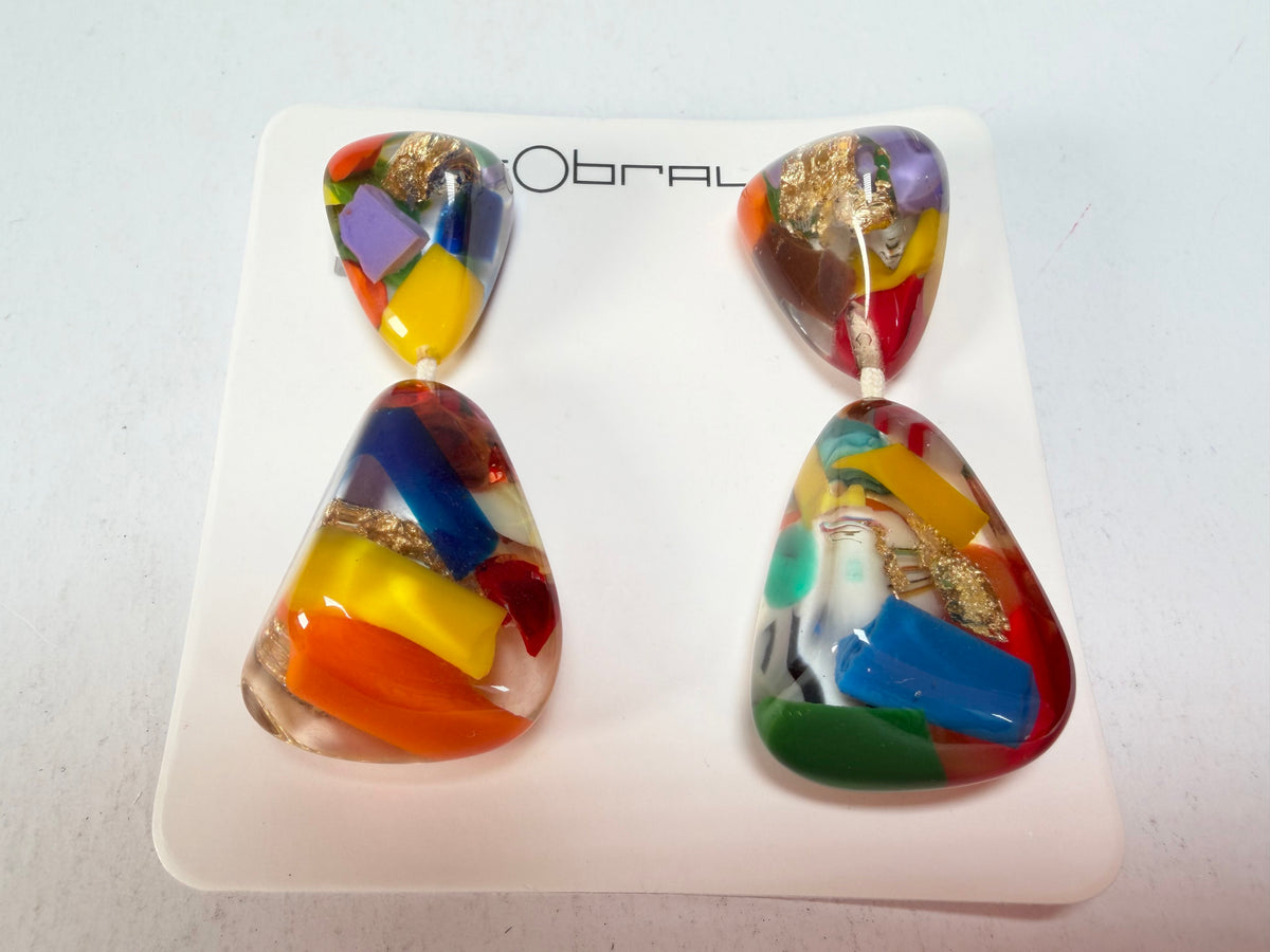 Sobral - Past Present "Duplo Sentido" Resin Earrings ( 003601 )