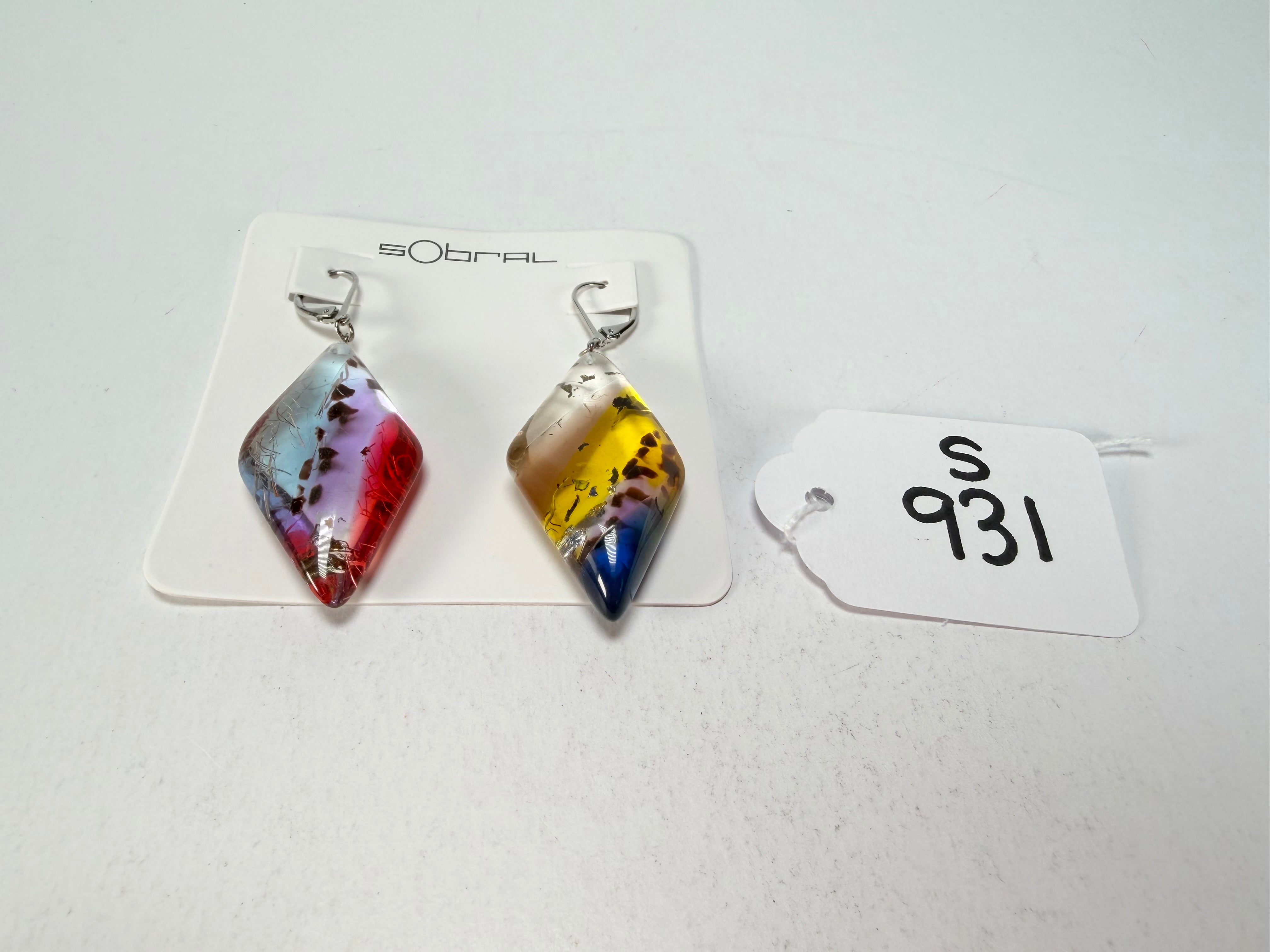 Sobral - Sobralita "Atelie" Studio Creation Resin Earrings ( 000000 )