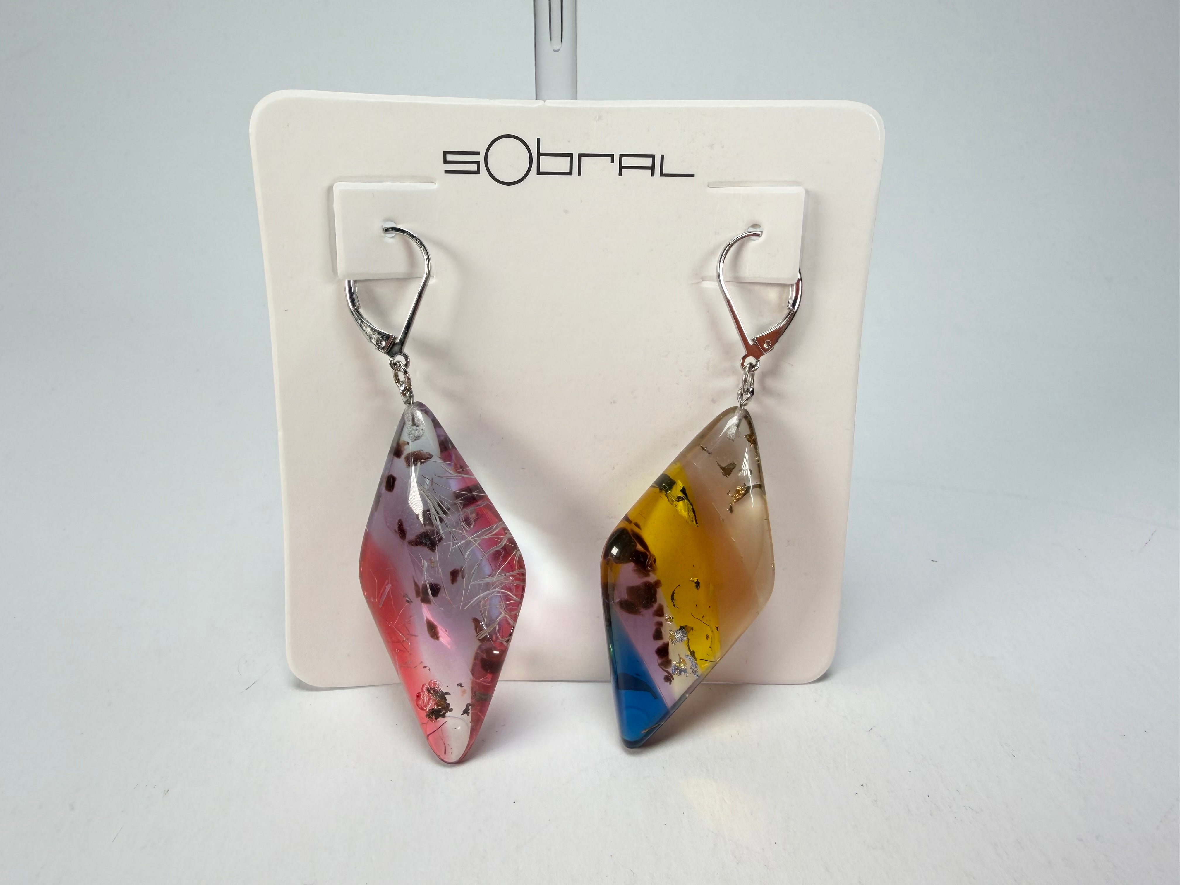 Sobral - Sobralita "Atelie" Studio Creation Resin Earrings ( 000000 )