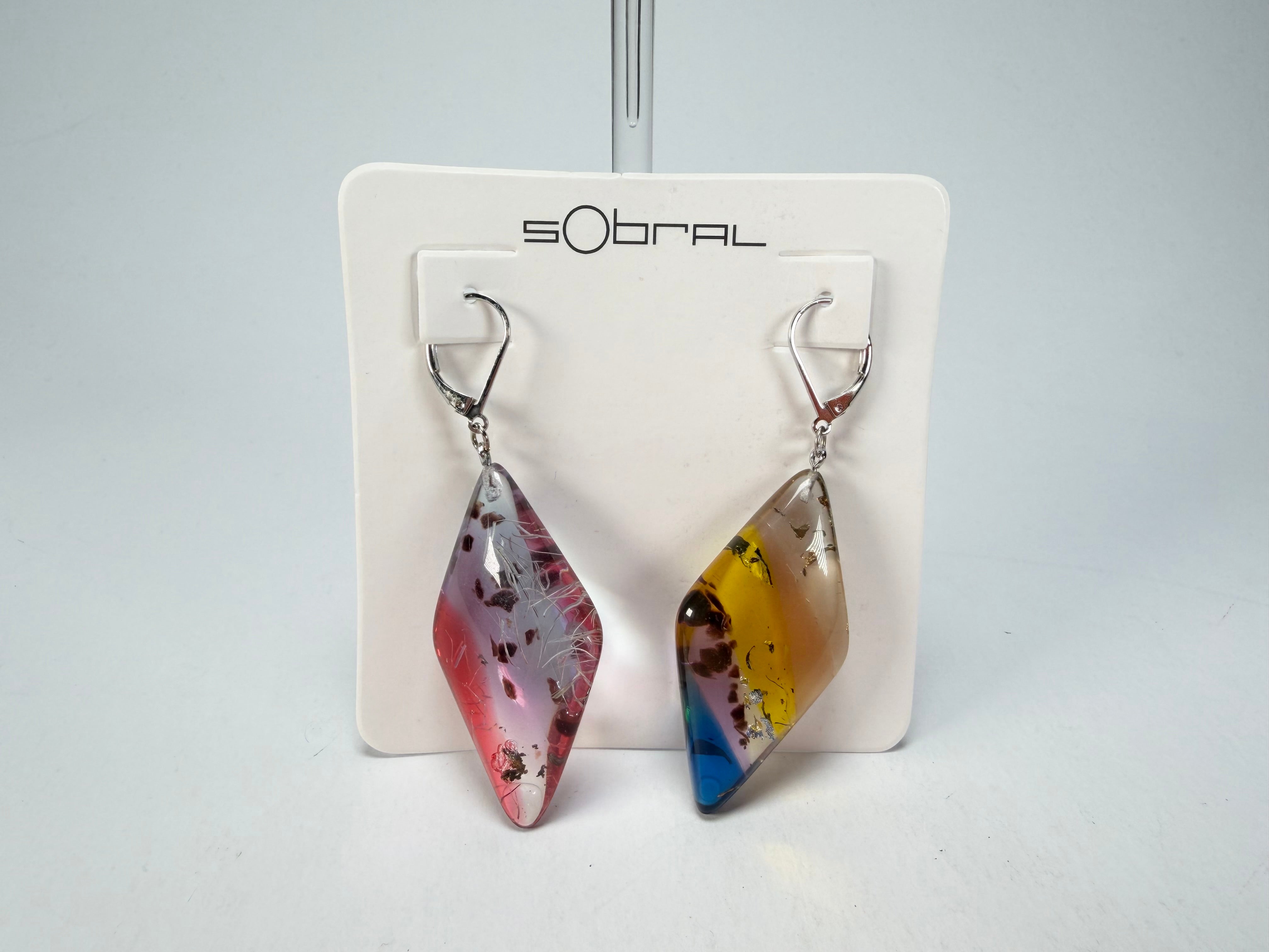 Sobral - Sobralita "Atelie" Studio Creation Resin Earrings ( 000000 )