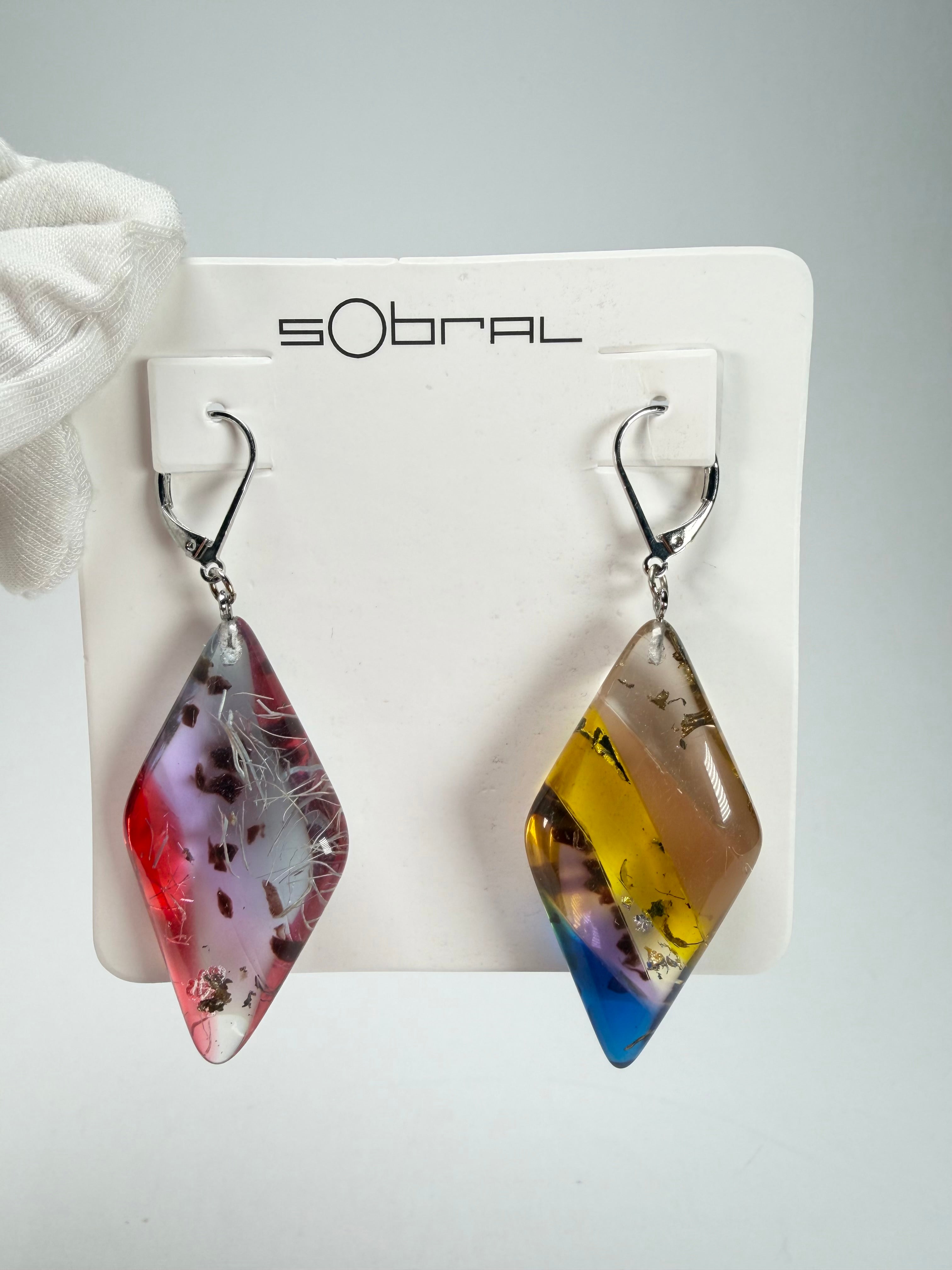 Sobral - Sobralita "Atelie" Studio Creation Resin Earrings ( 000000 )