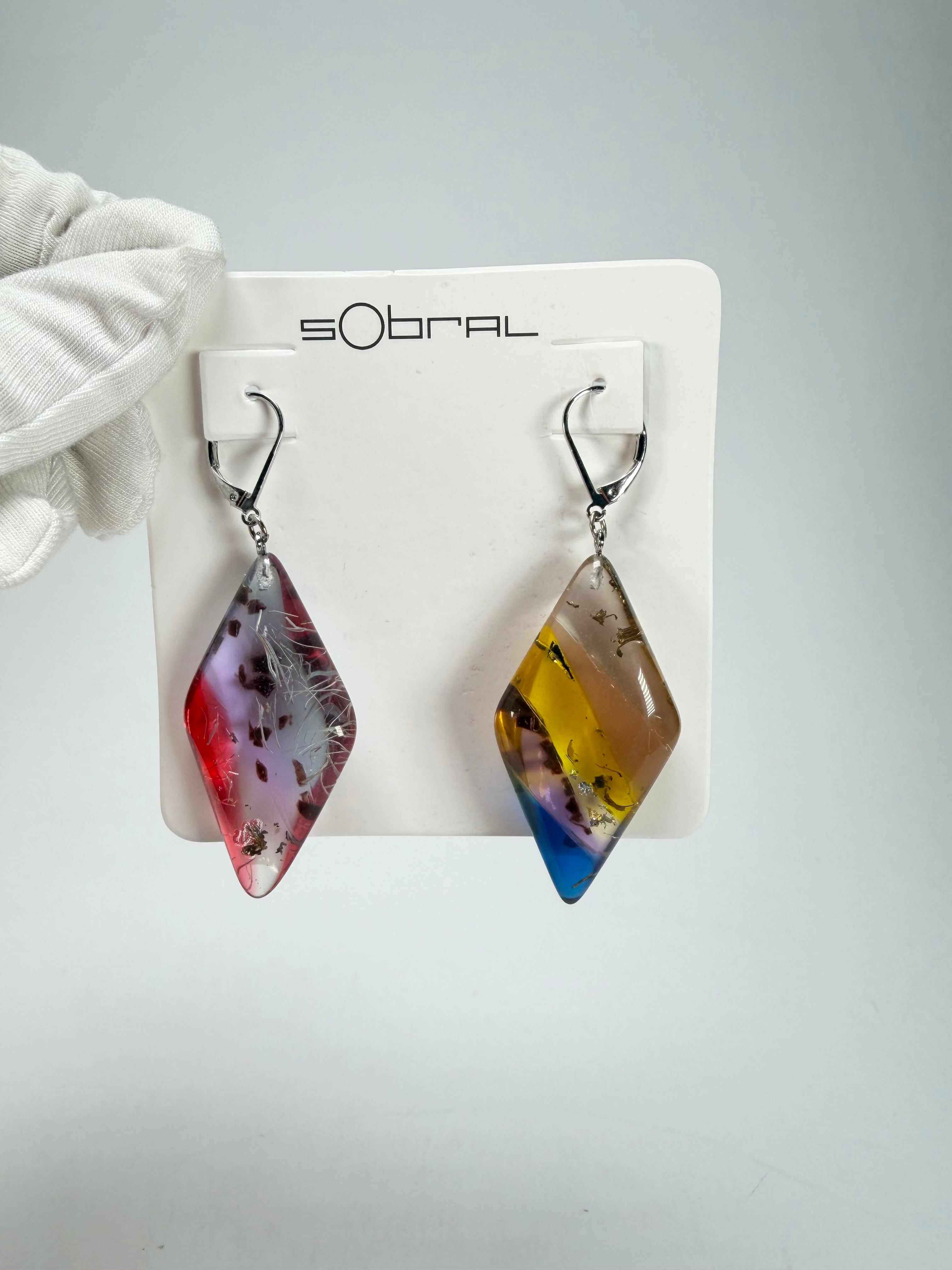 Sobral - Sobralita "Atelie" Studio Creation Resin Earrings ( 000000 )