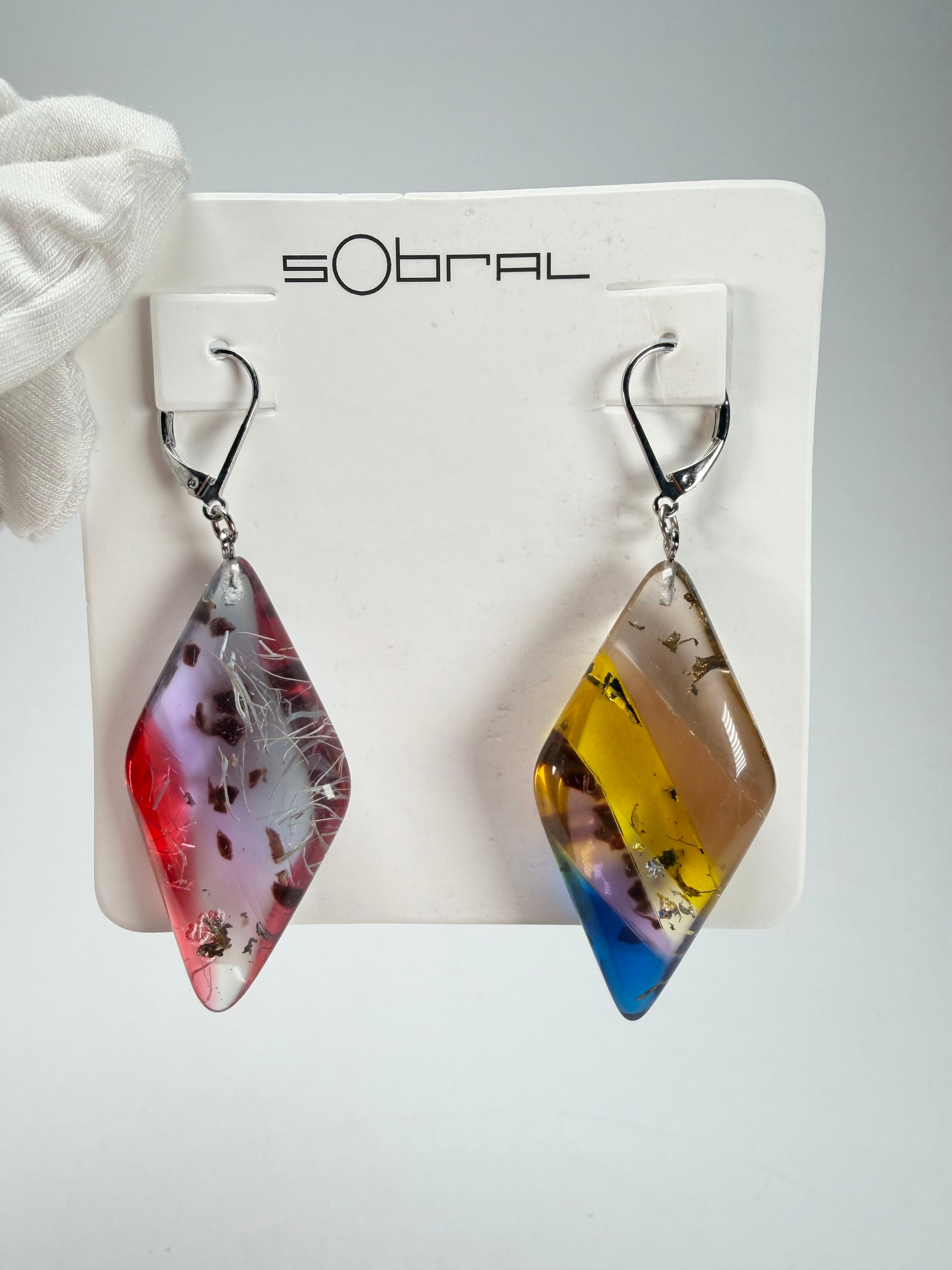 Sobral - Sobralita "Atelie" Studio Creation Resin Earrings ( 000000 )