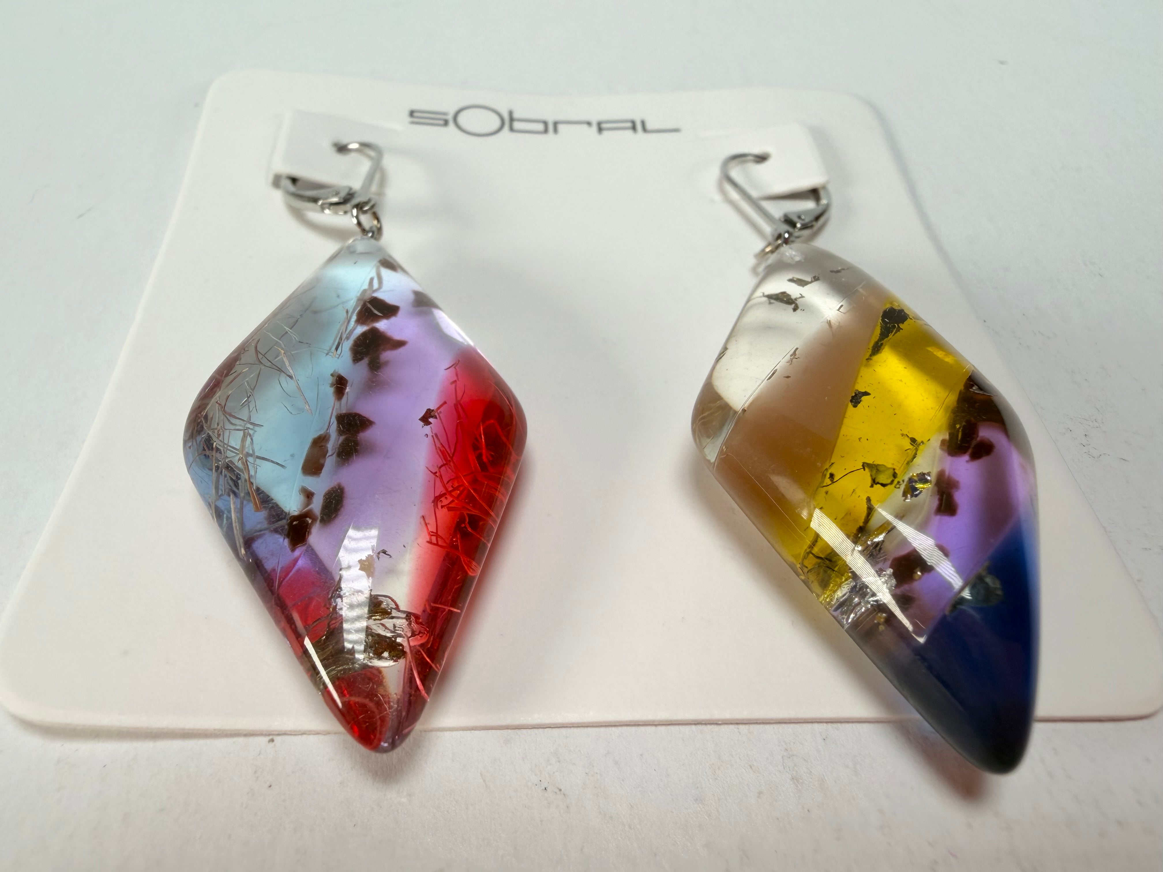 Sobral - Sobralita "Atelie" Studio Creation Resin Earrings ( 000000 )