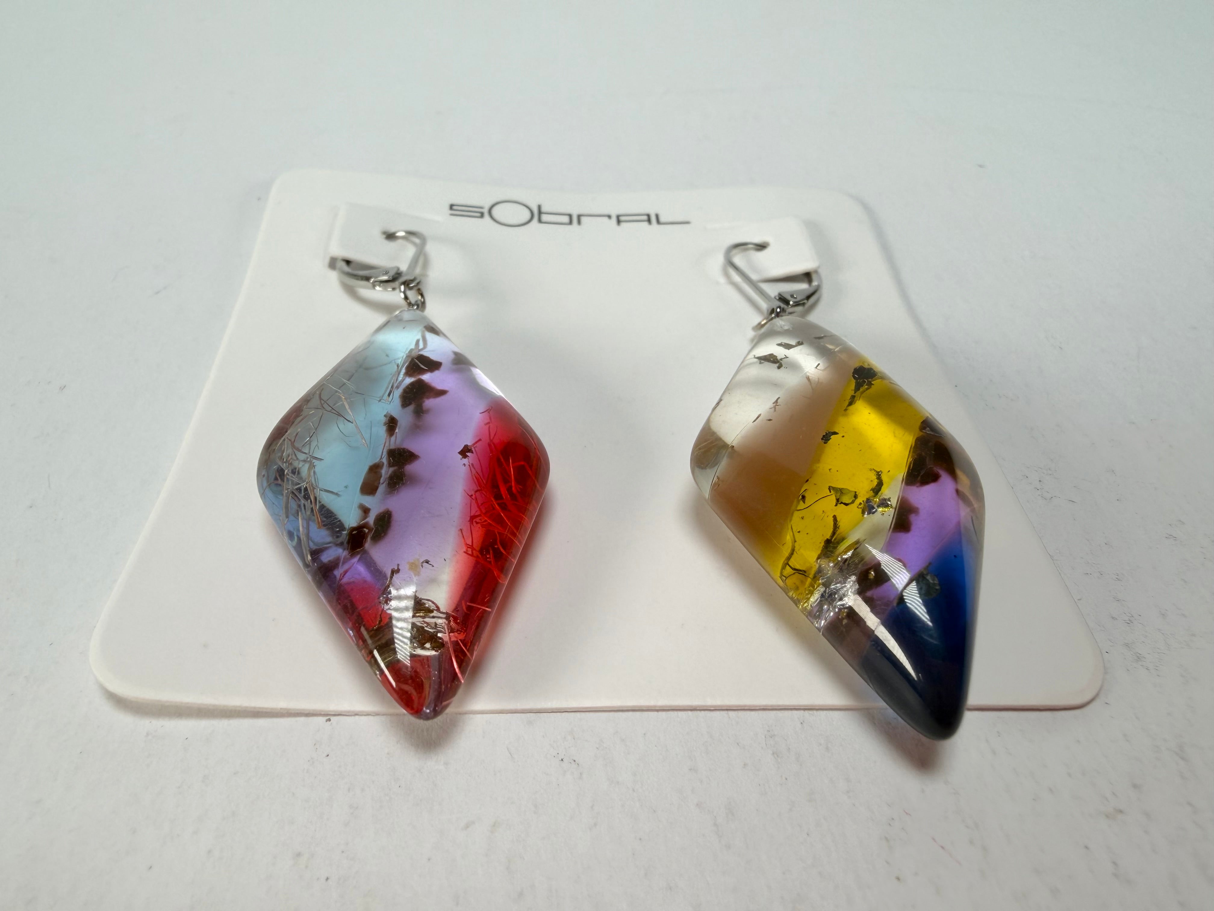 Sobral - Sobralita "Atelie" Studio Creation Resin Earrings ( 000000 )