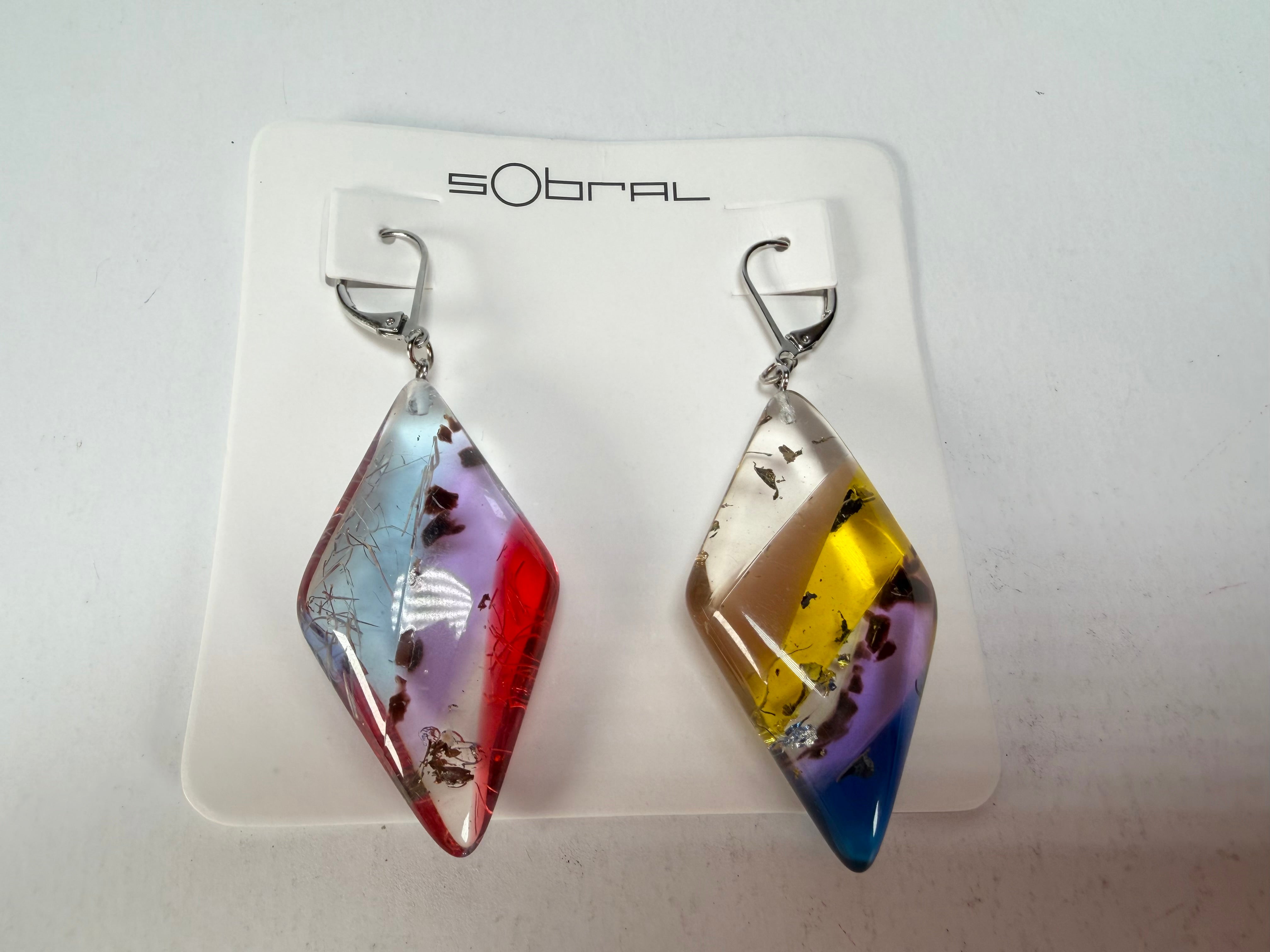 Sobral - Sobralita "Atelie" Studio Creation Resin Earrings ( 000000 )