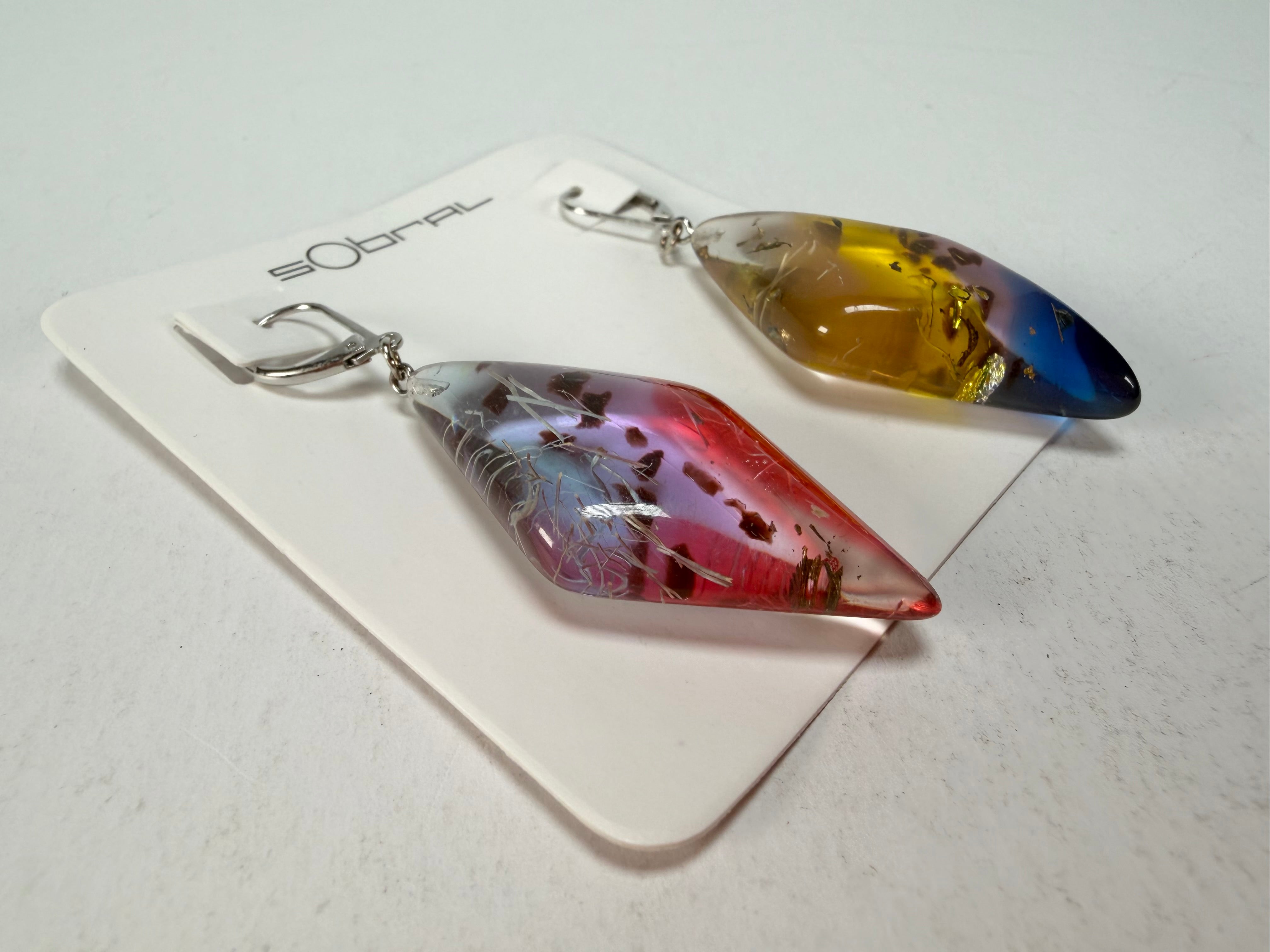Sobral - Sobralita "Atelie" Studio Creation Resin Earrings ( 000000 )