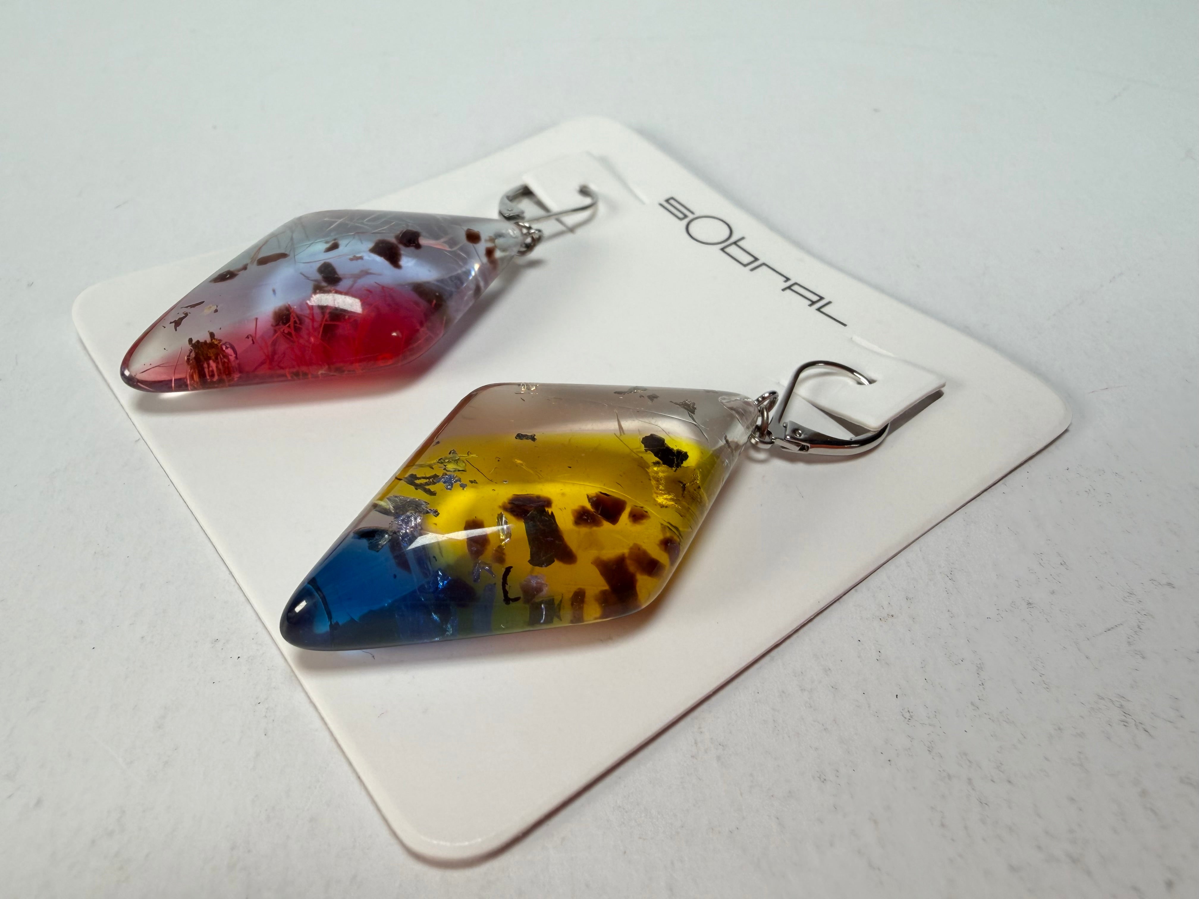 Sobral - Sobralita "Atelie" Studio Creation Resin Earrings ( 000000 )