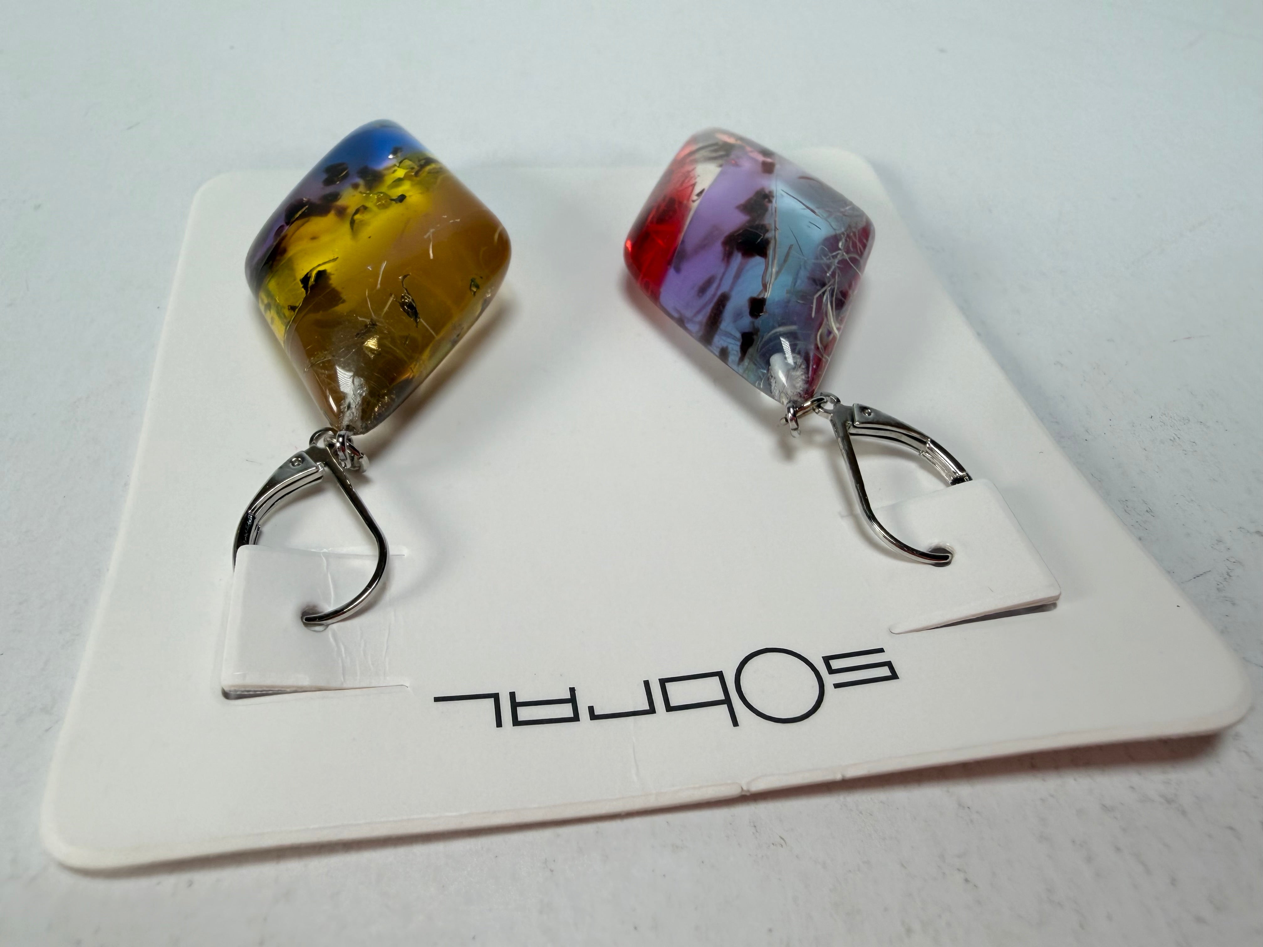 Sobral - Sobralita "Atelie" Studio Creation Resin Earrings ( 000000 )