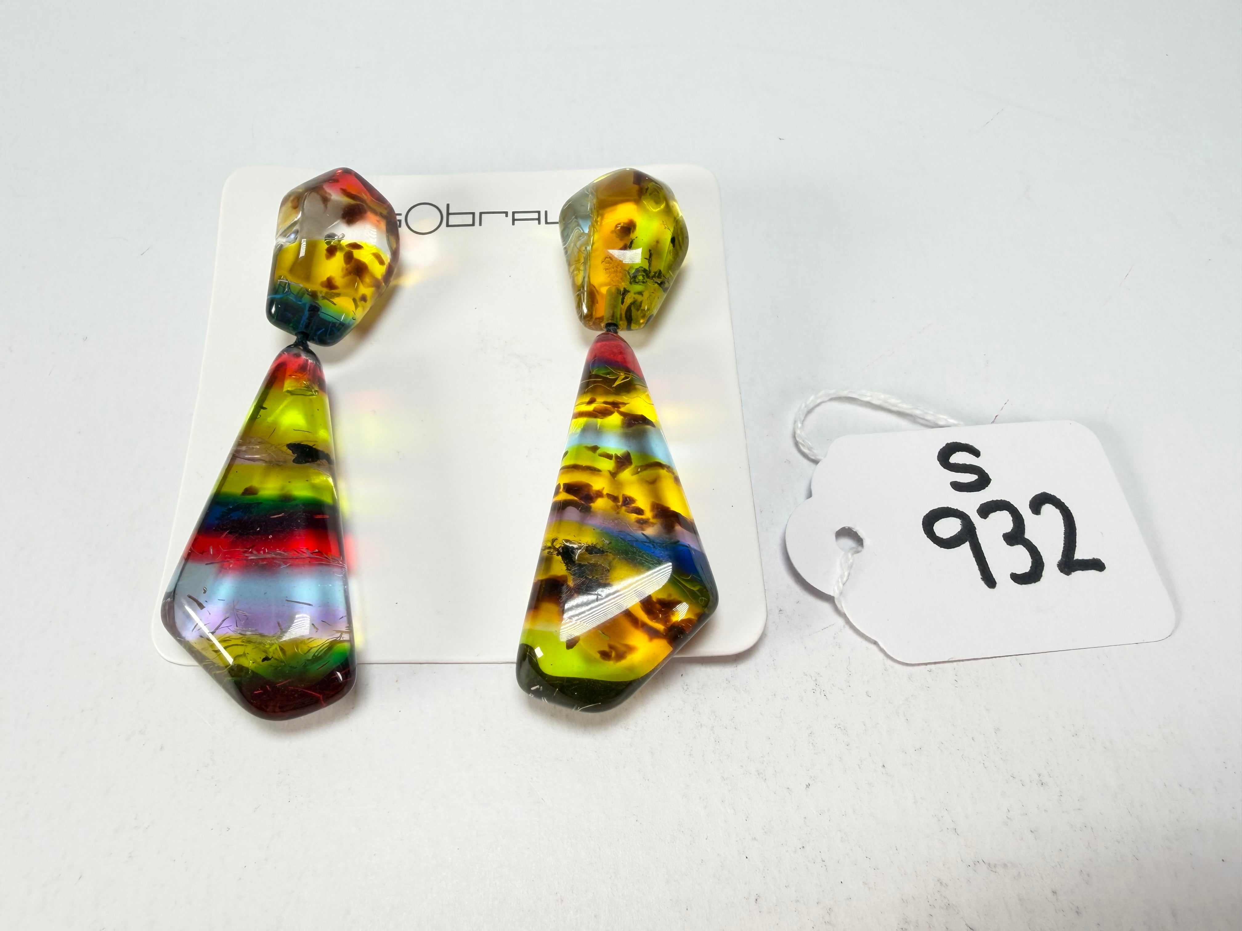 Sobral - Sobralita "Itaqui" Resin Earrings ( 005383 )