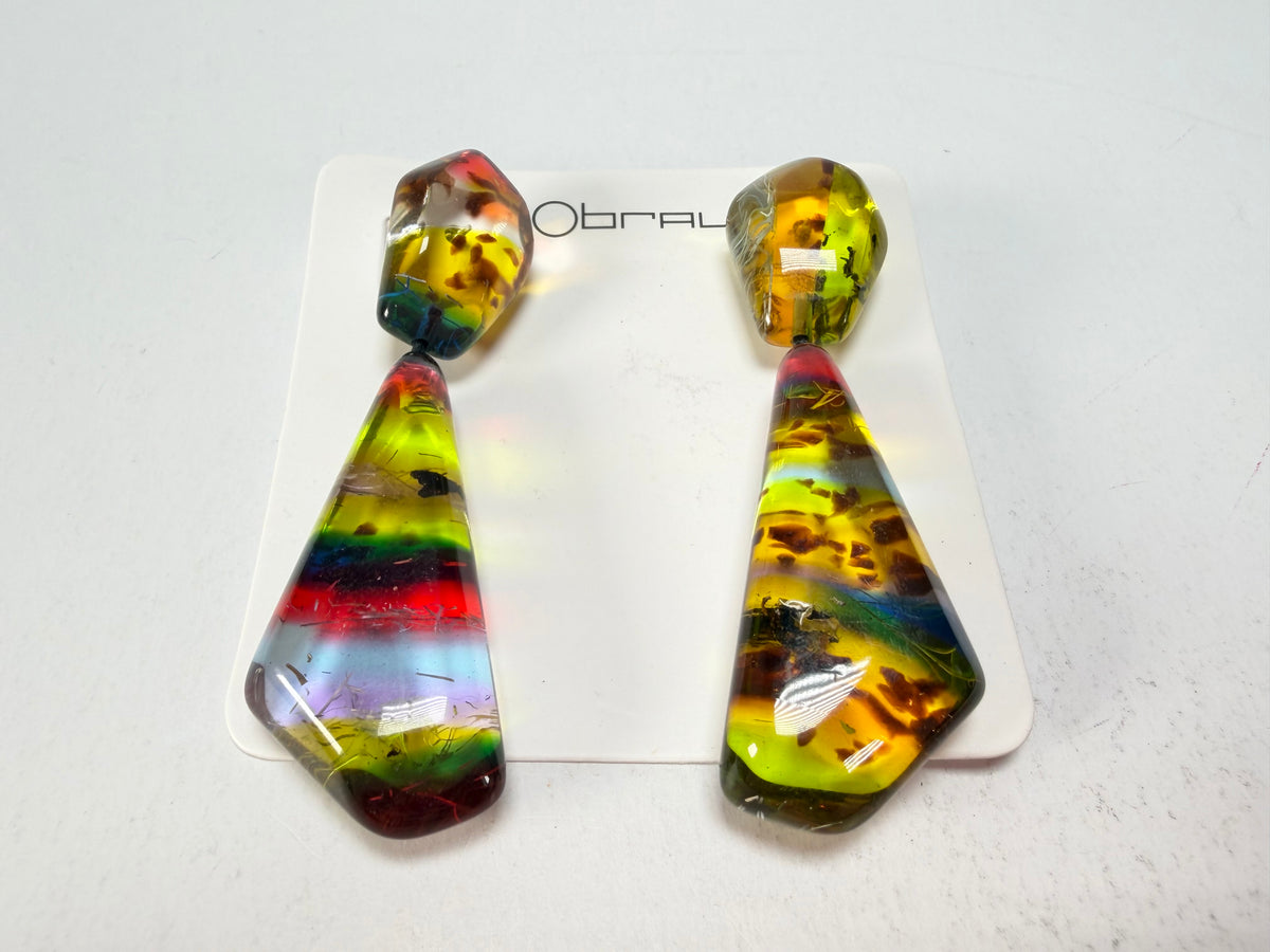 Sobral - Sobralita "Itaqui" Resin Earrings ( 005383 )