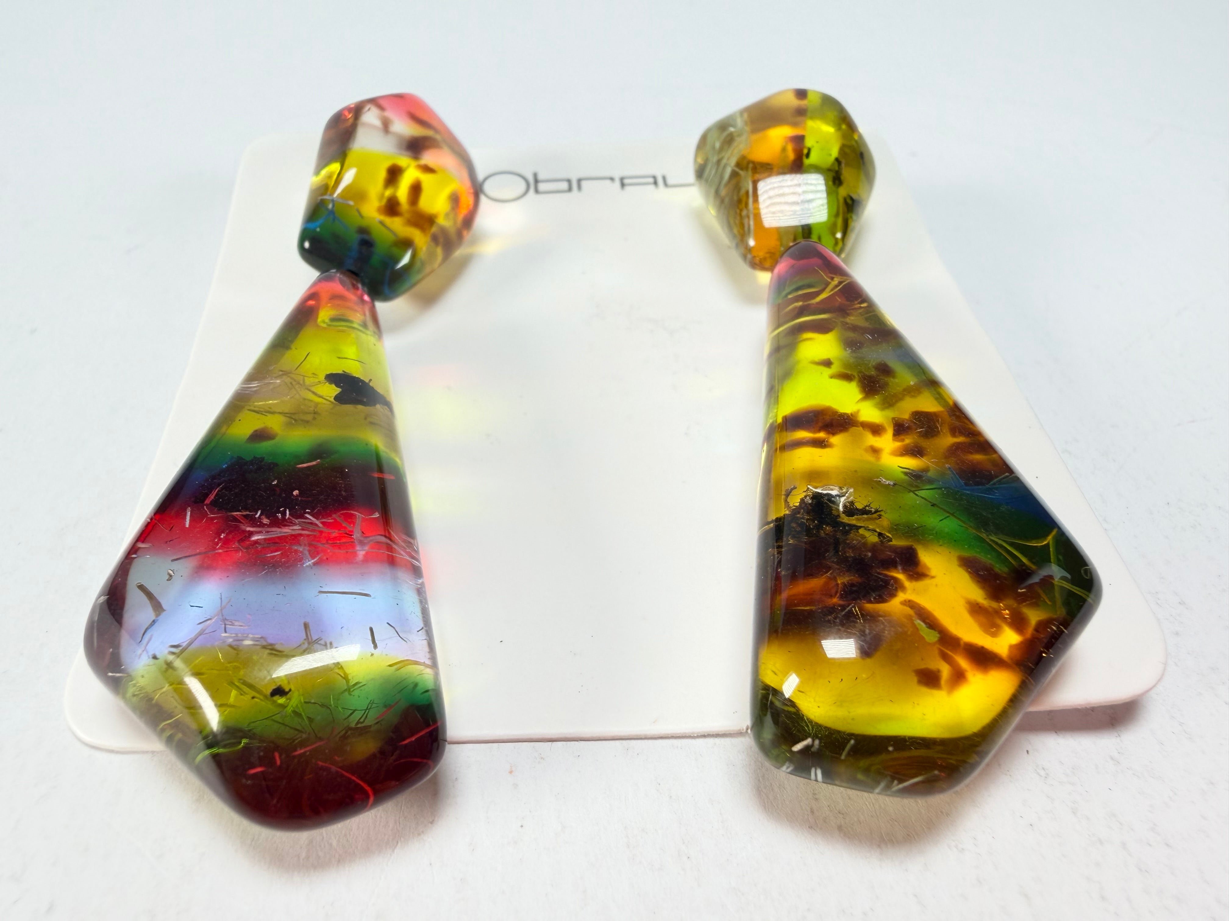 Sobral - Sobralita "Itaqui" Resin Earrings ( 005383 )