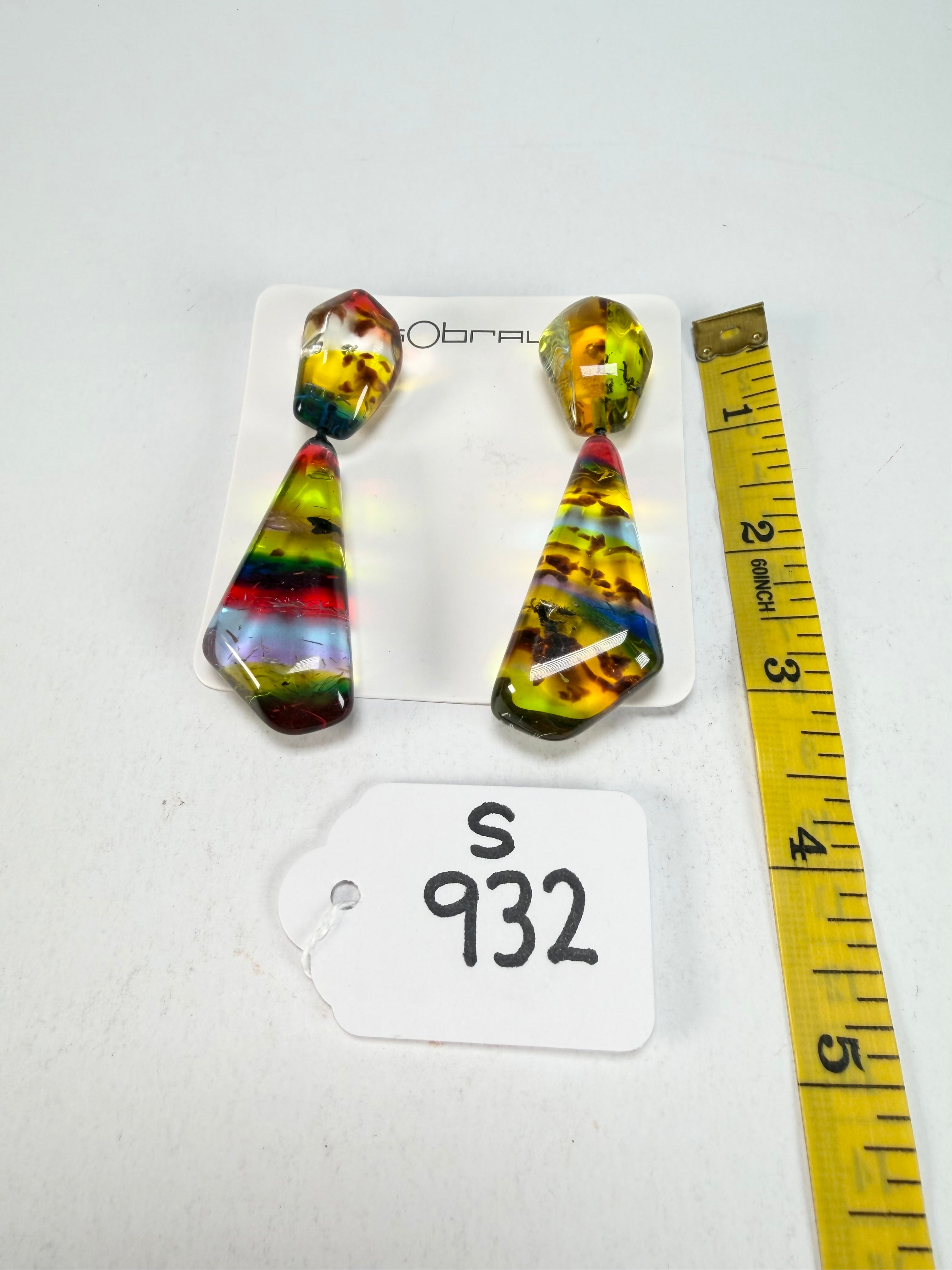 Sobral - Sobralita "Itaqui" Resin Earrings ( 005383 )
