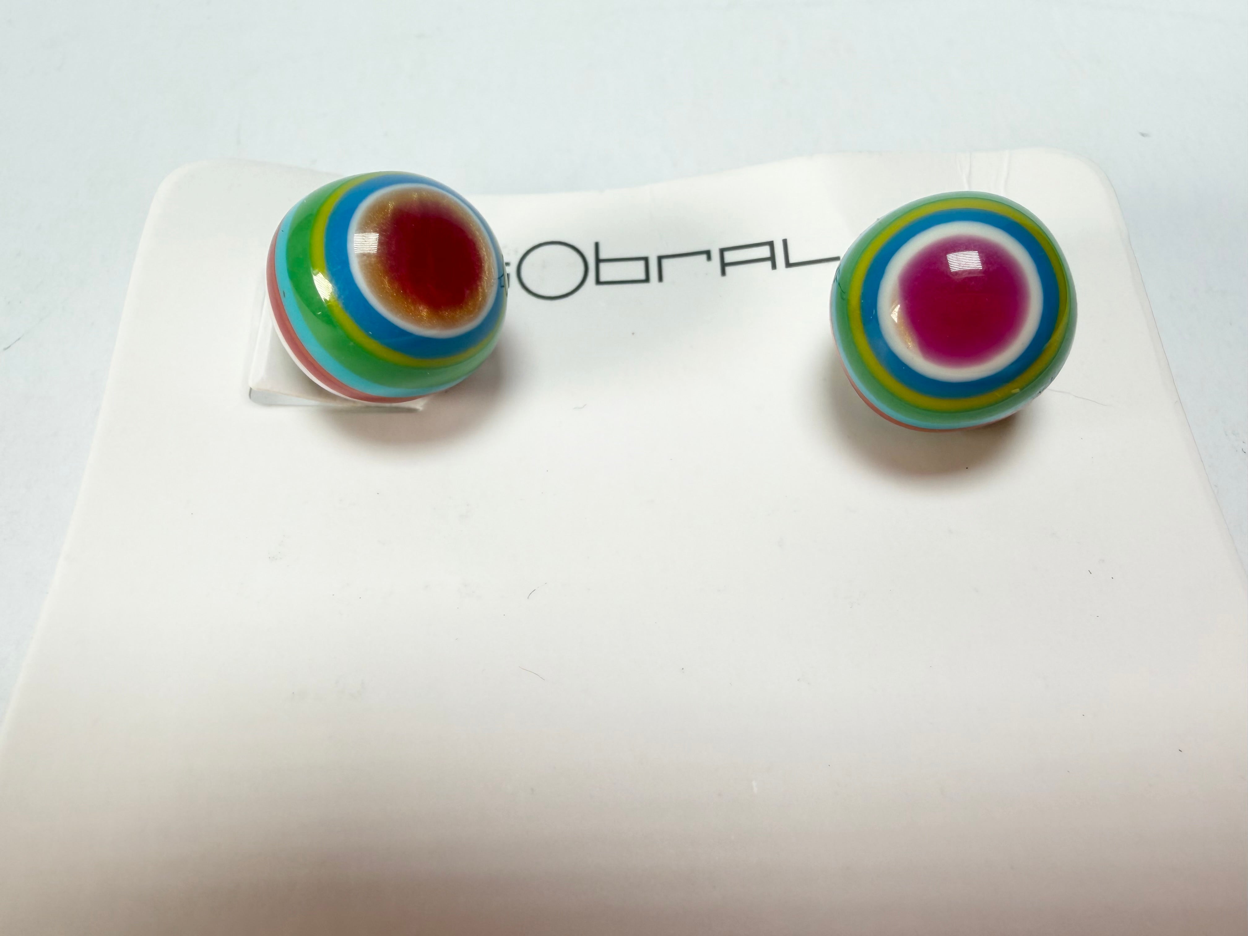 Sobral - Pop Art "Orbitalis" Resin Earrings ( 005456 )