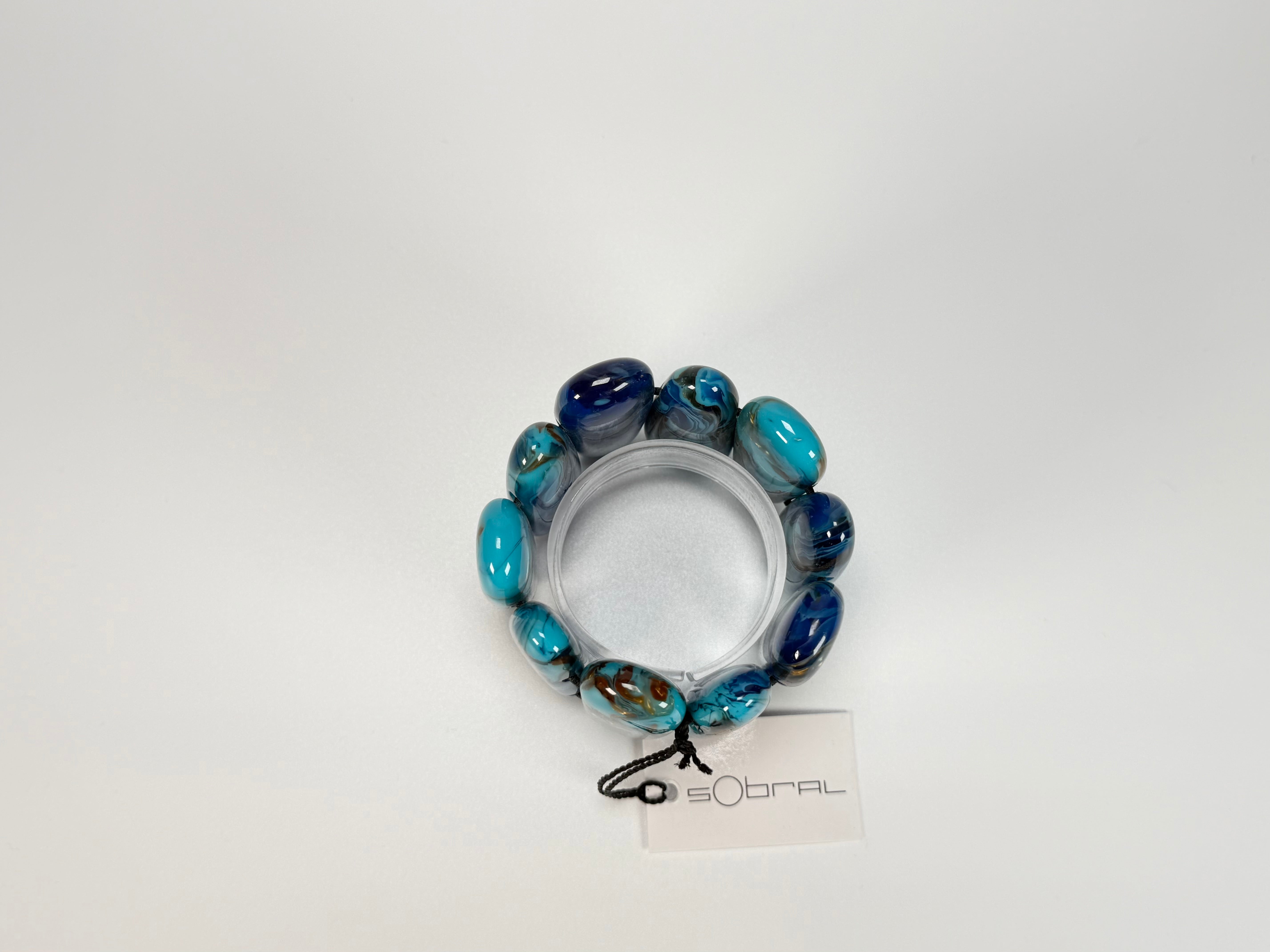 Sobral - Noite Estrelada "Leaf" Elasticated Resin Bracelet ( 005520 )