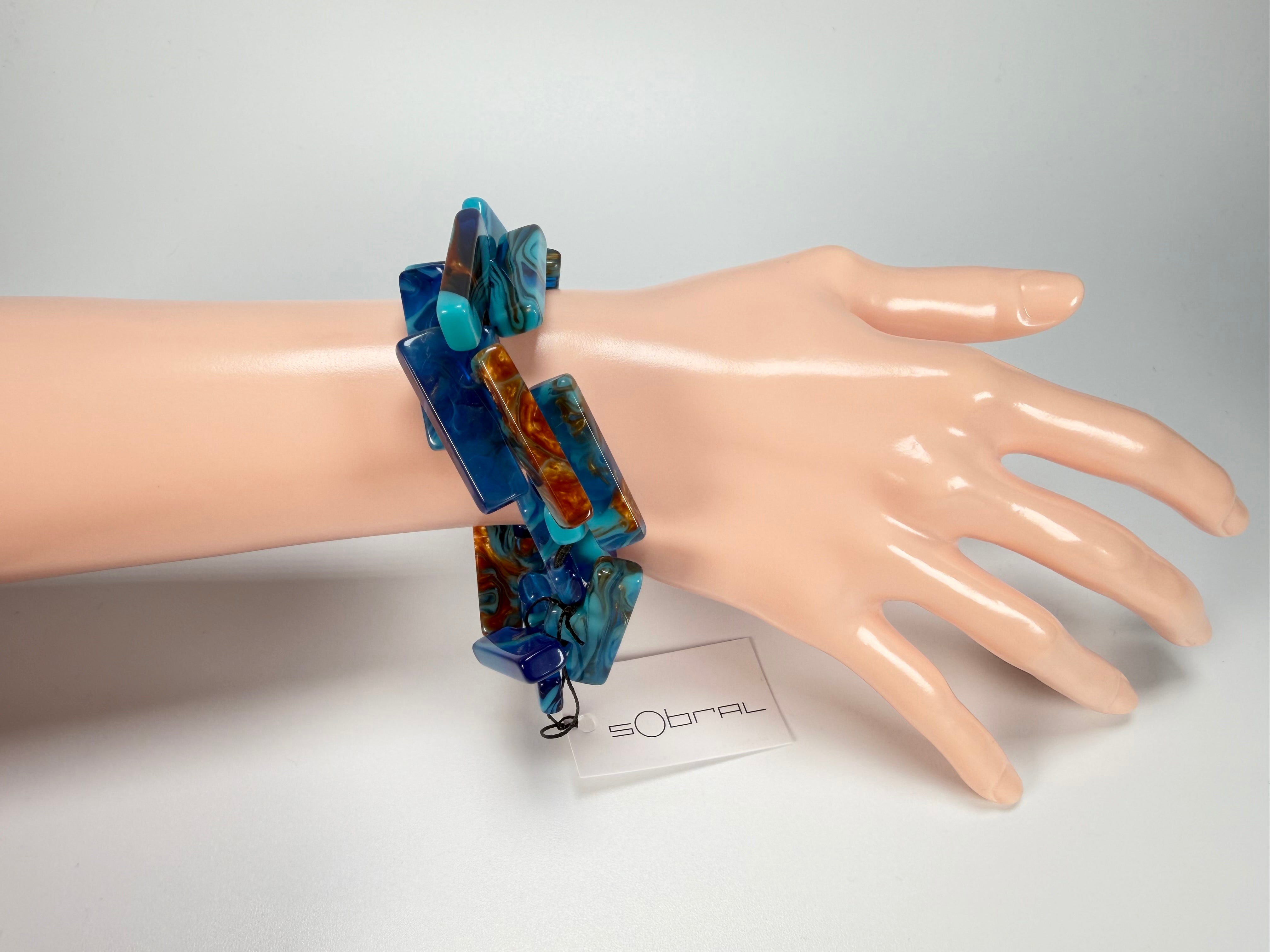 Sobral - Noite Estrelada "1WJP" Elasticated Resin Bracelet ( 003882 )