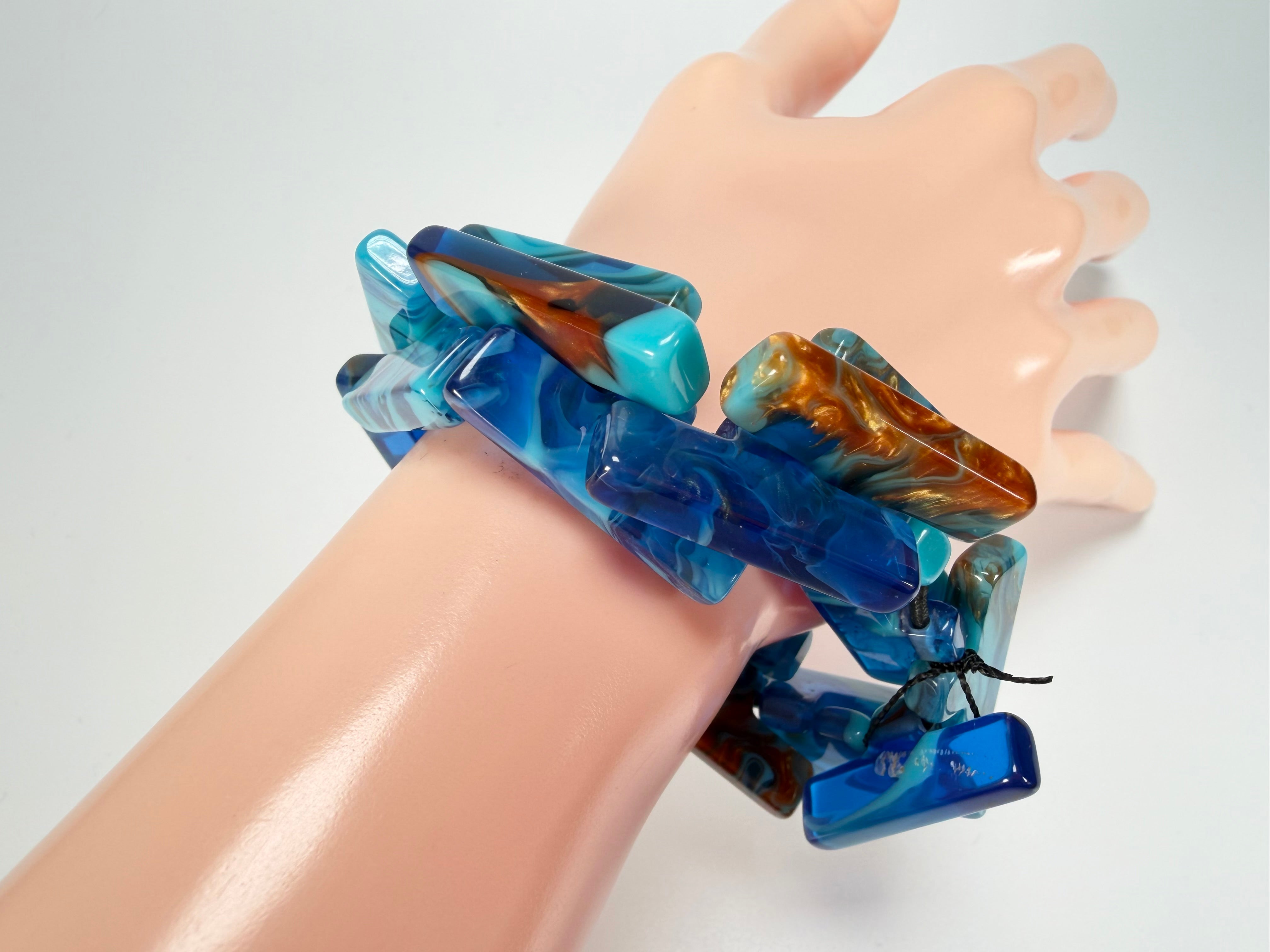 Sobral - Noite Estrelada "1WJP" Elasticated Resin Bracelet ( 003882 )