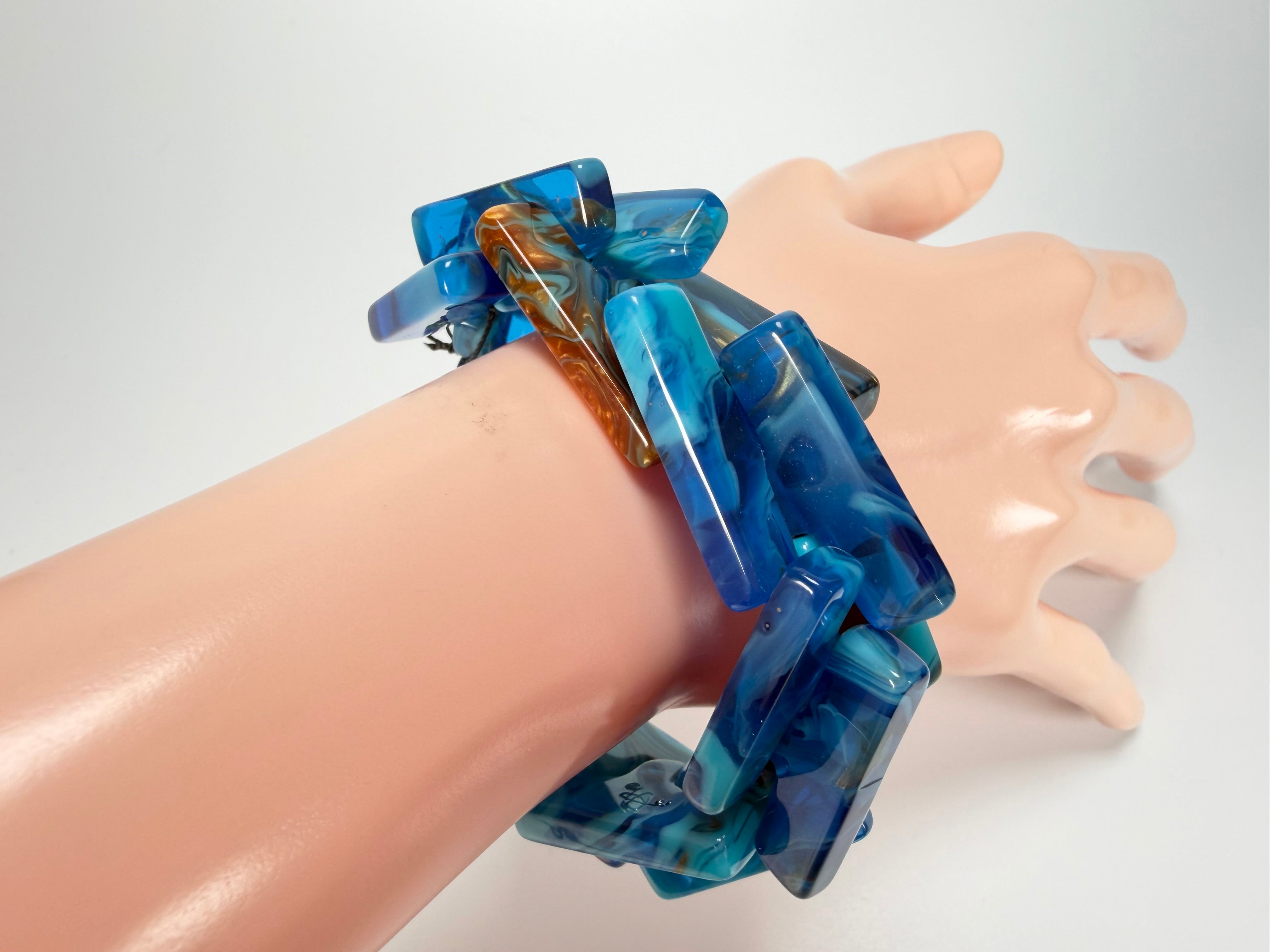 Sobral - Noite Estrelada "1WJP" Elasticated Resin Bracelet ( 003882 )