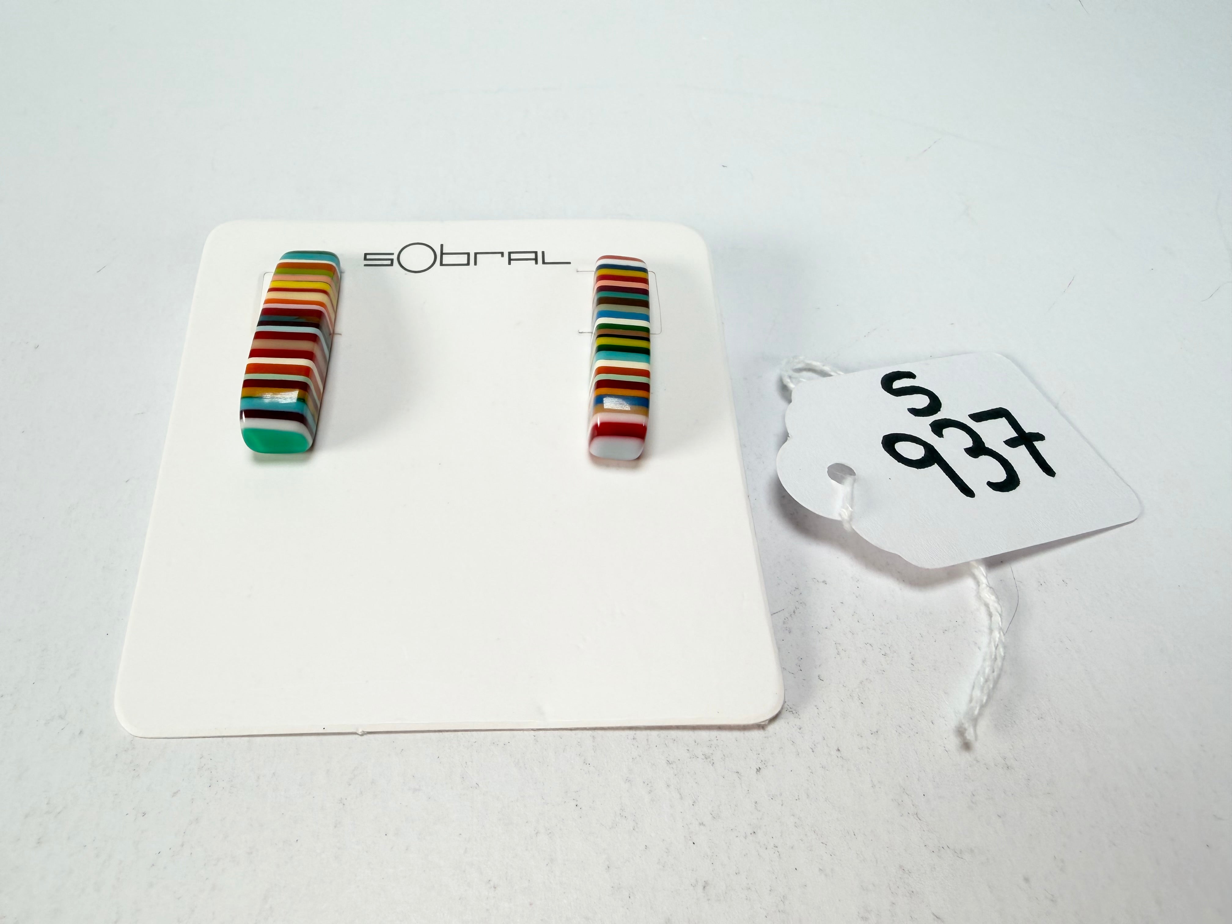 Sobral - Pop Art "Guarani" Resin Earrings ( 004858 )