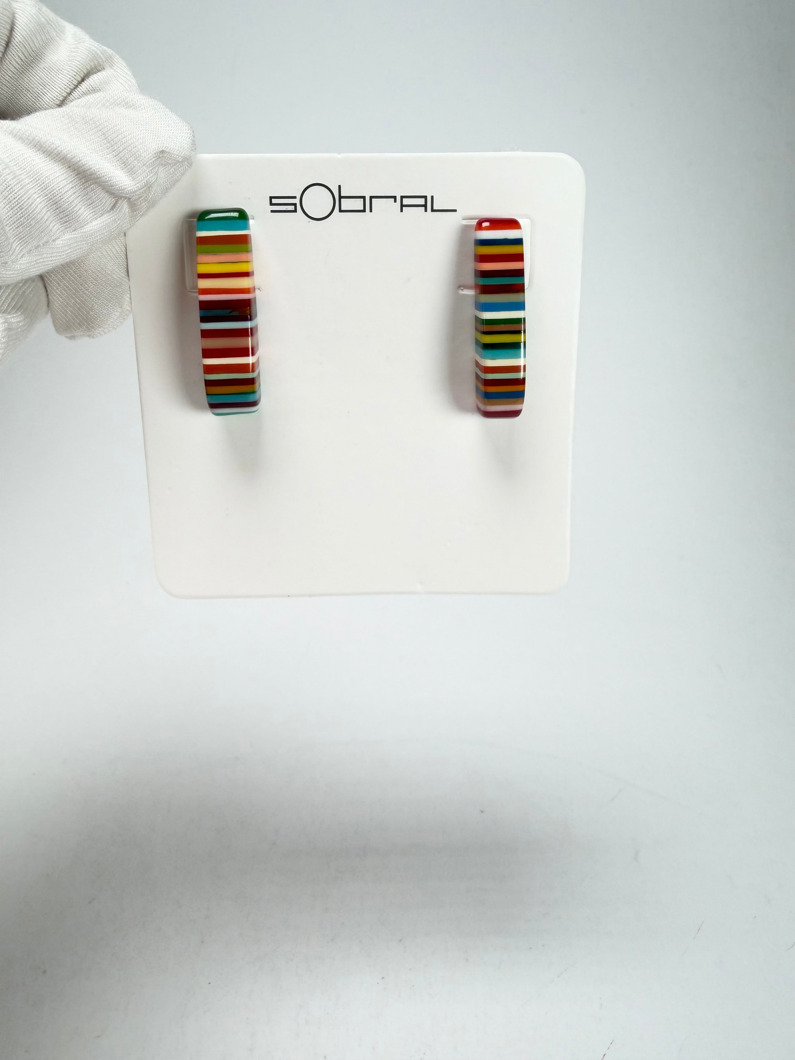 Sobral - Pop Art "Guarani" Resin Earrings ( 004858 )