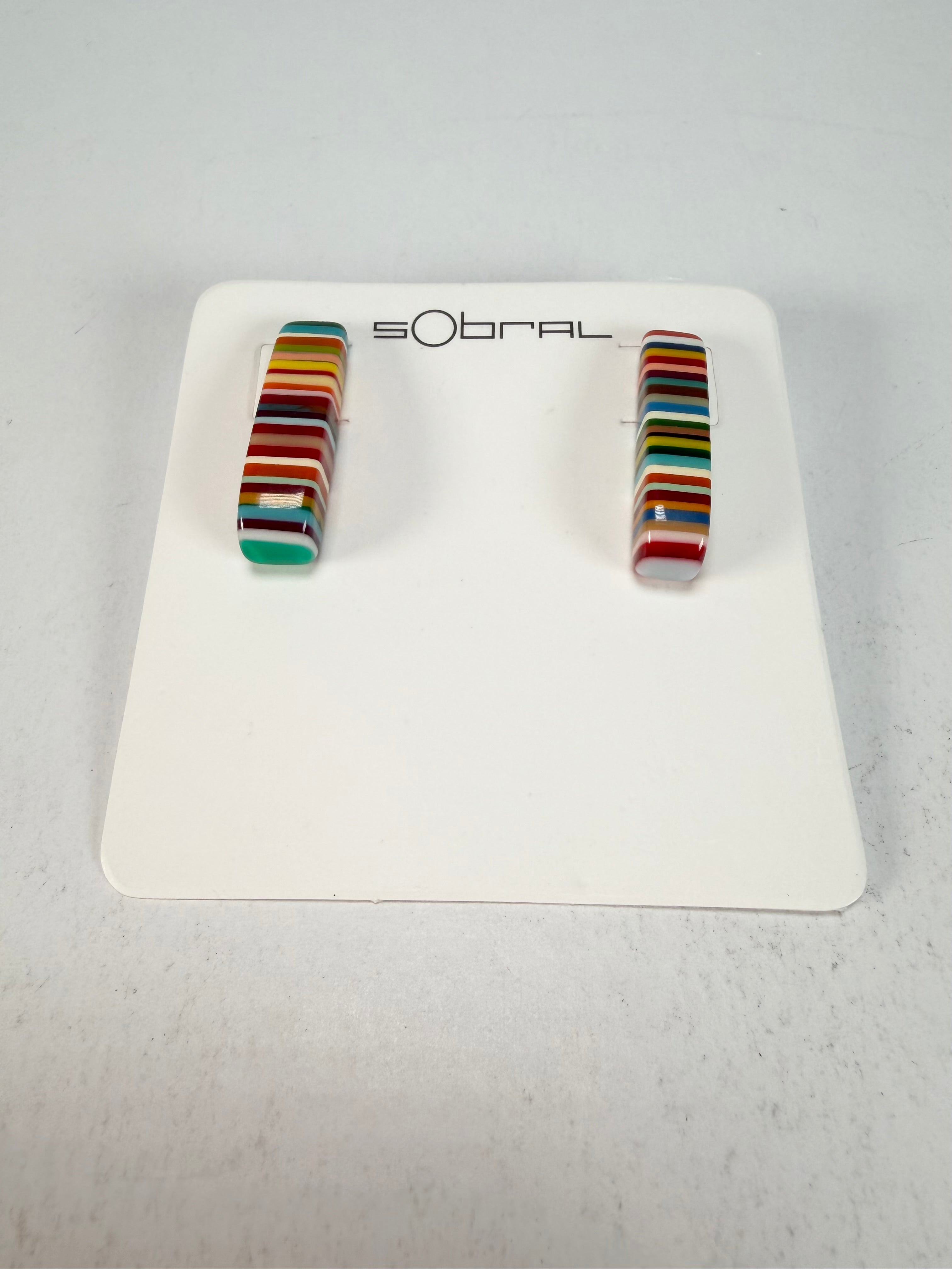 Sobral - Pop Art "Guarani" Resin Earrings ( 004858 )