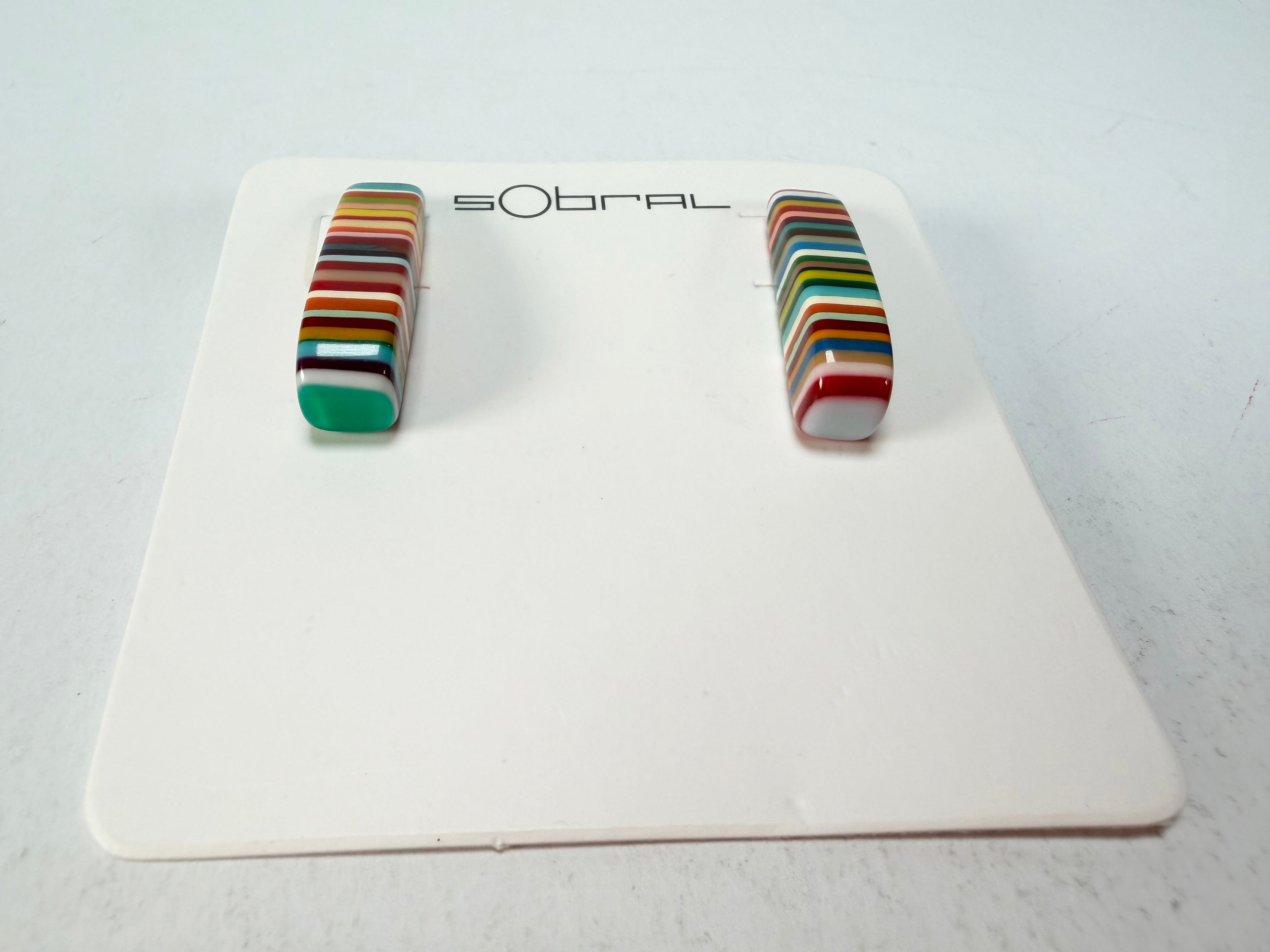 Sobral - Pop Art "Guarani" Resin Earrings ( 004858 )