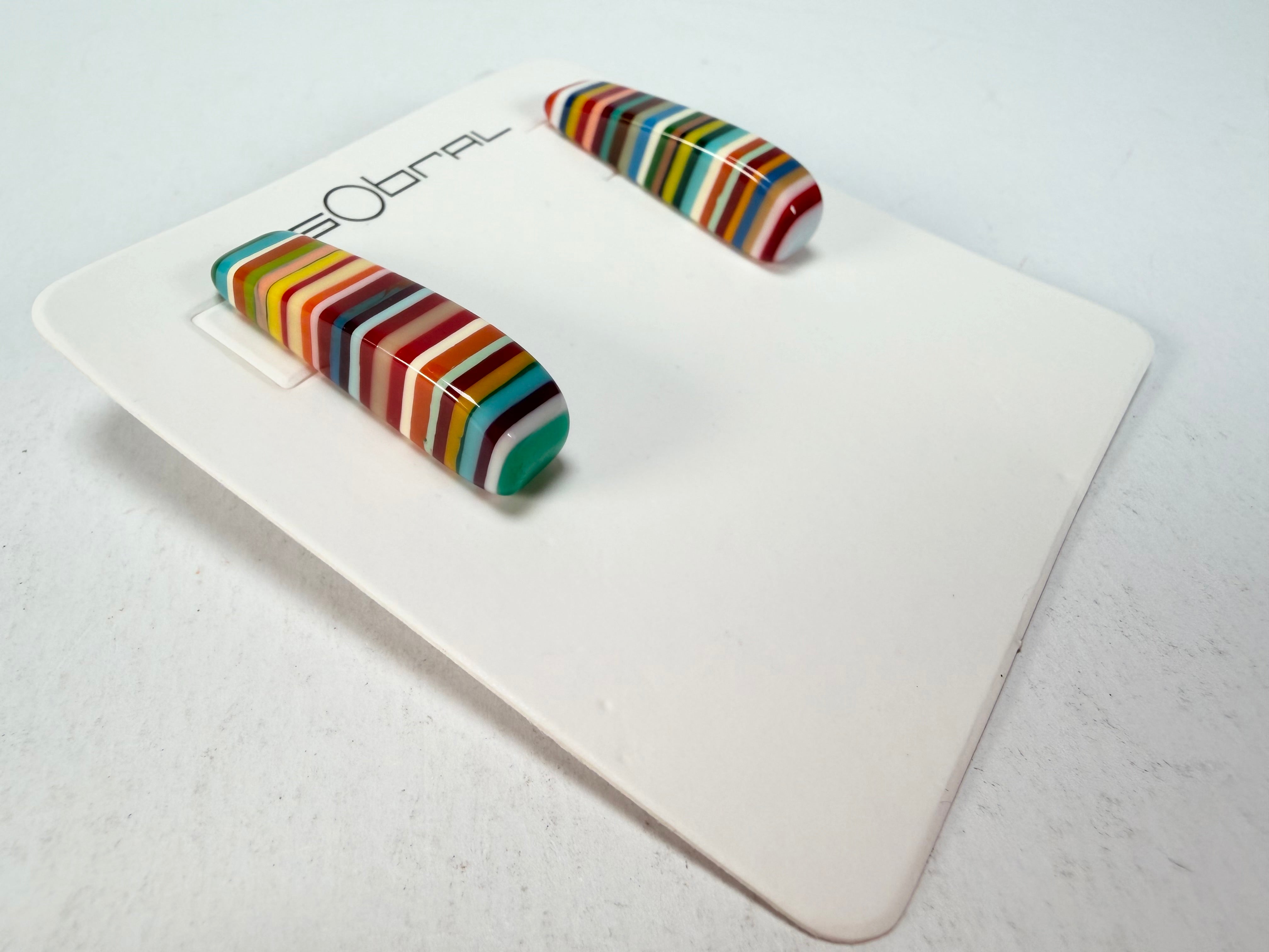 Sobral - Pop Art "Guarani" Resin Earrings ( 004858 )