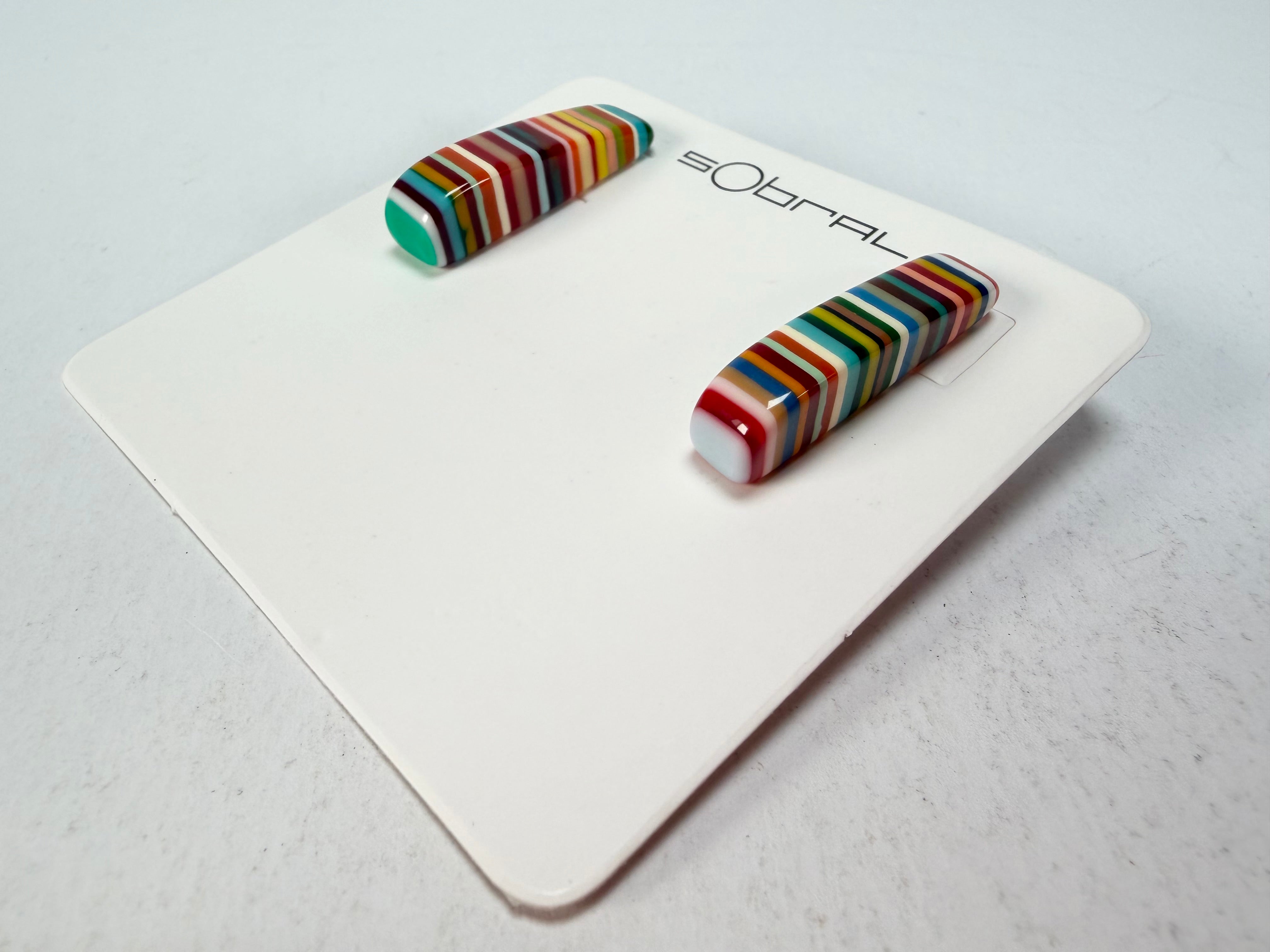 Sobral - Pop Art "Guarani" Resin Earrings ( 004858 )