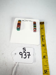 Sobral - Pop Art "Guarani" Resin Earrings ( 004858 )