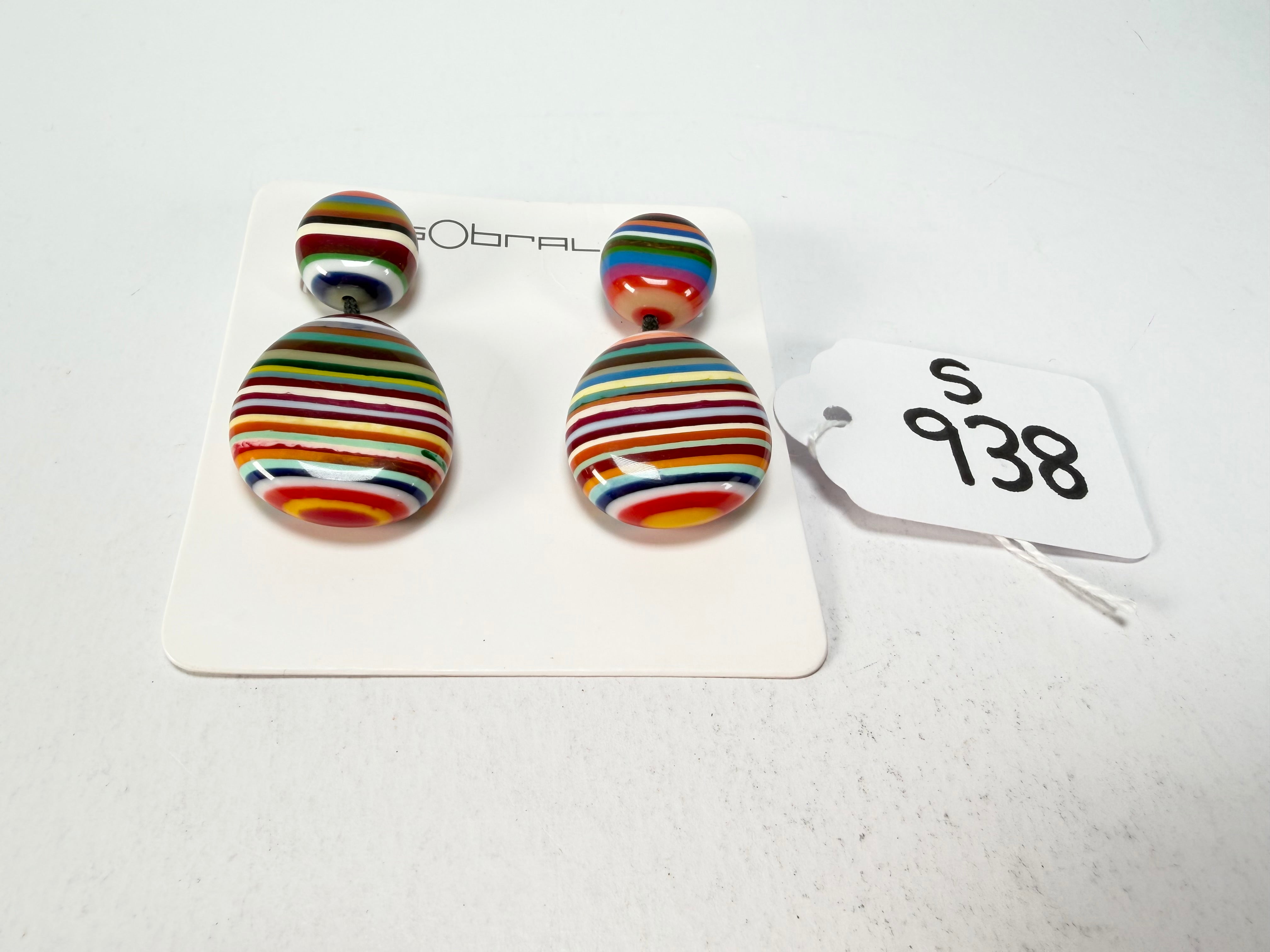 Sobral - Pop Art "Moni " Resin Earrings ( 004904 )