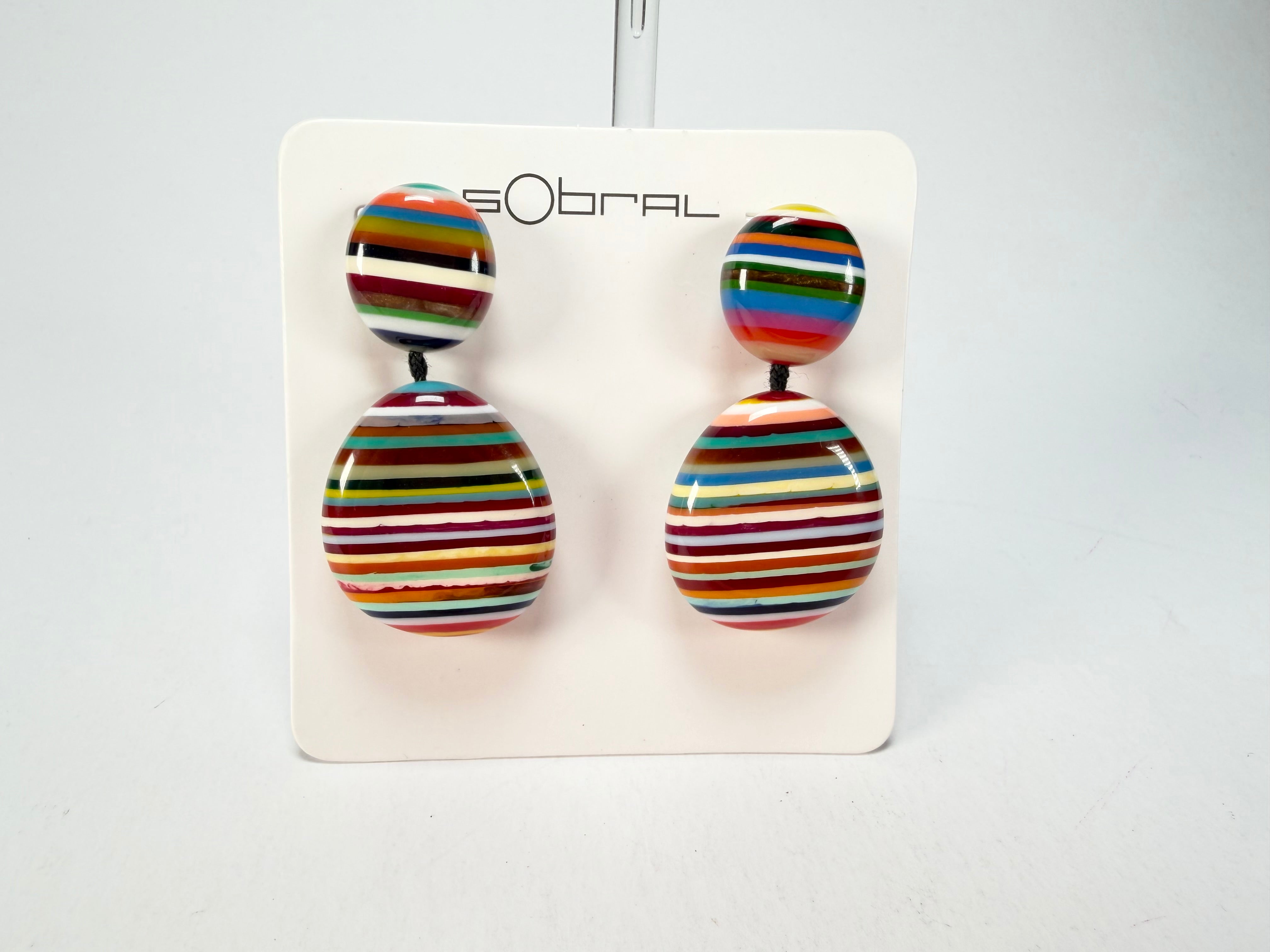 Sobral - Pop Art "Moni " Resin Earrings ( 004904 )