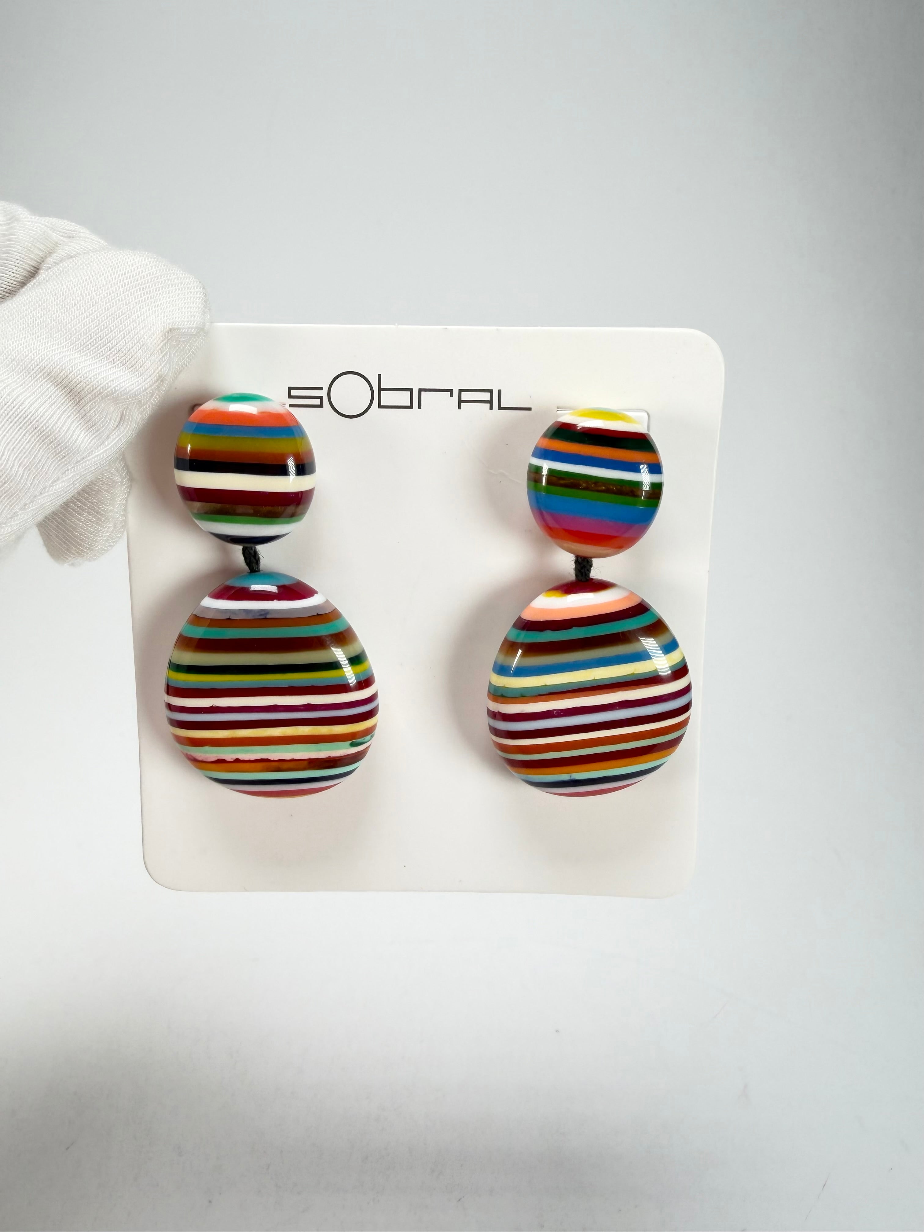 Sobral - Pop Art "Moni " Resin Earrings ( 004904 )