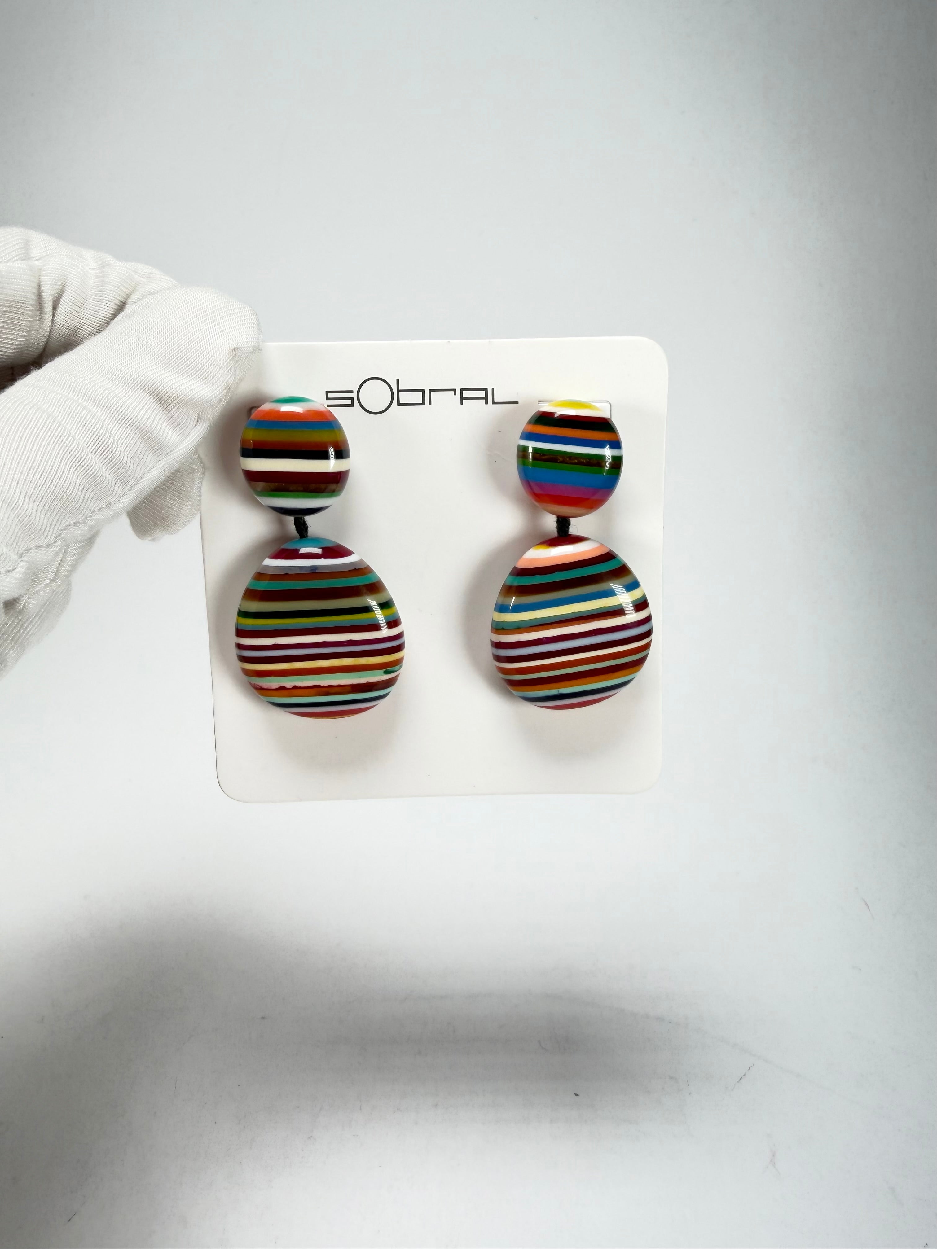 Sobral - Pop Art "Moni " Resin Earrings ( 004904 )