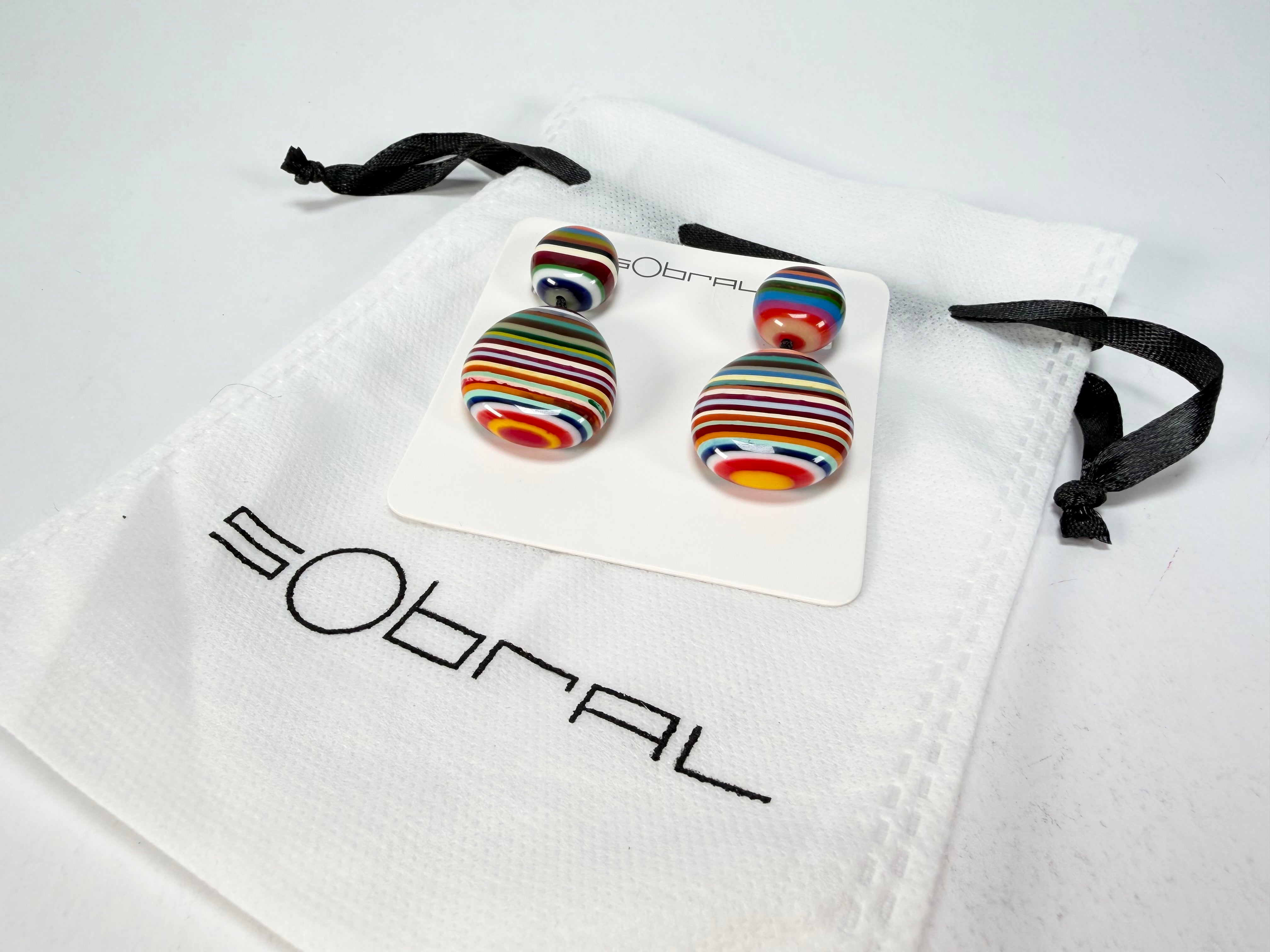 Sobral - Pop Art "Moni " Resin Earrings ( 004904 )