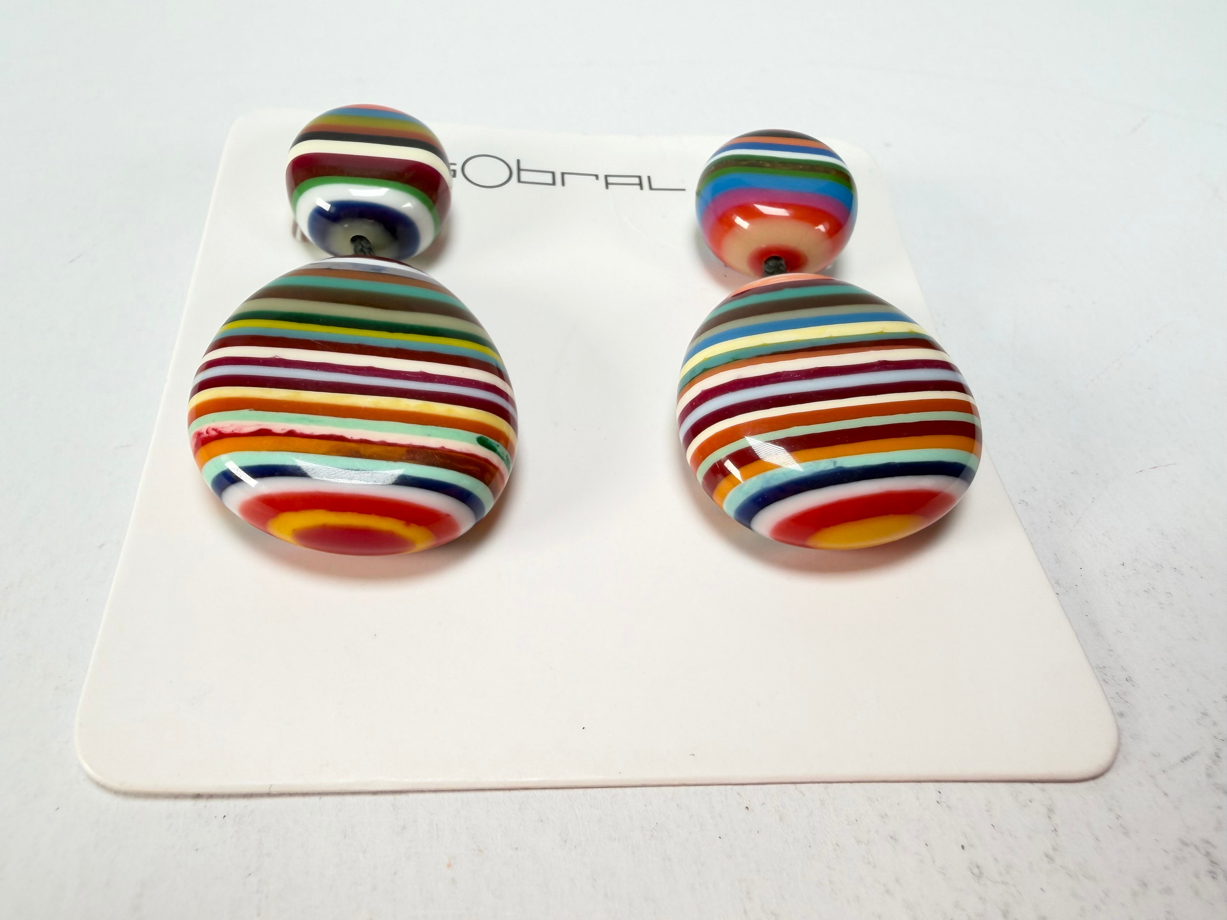 Sobral - Pop Art "Moni " Resin Earrings ( 004904 )