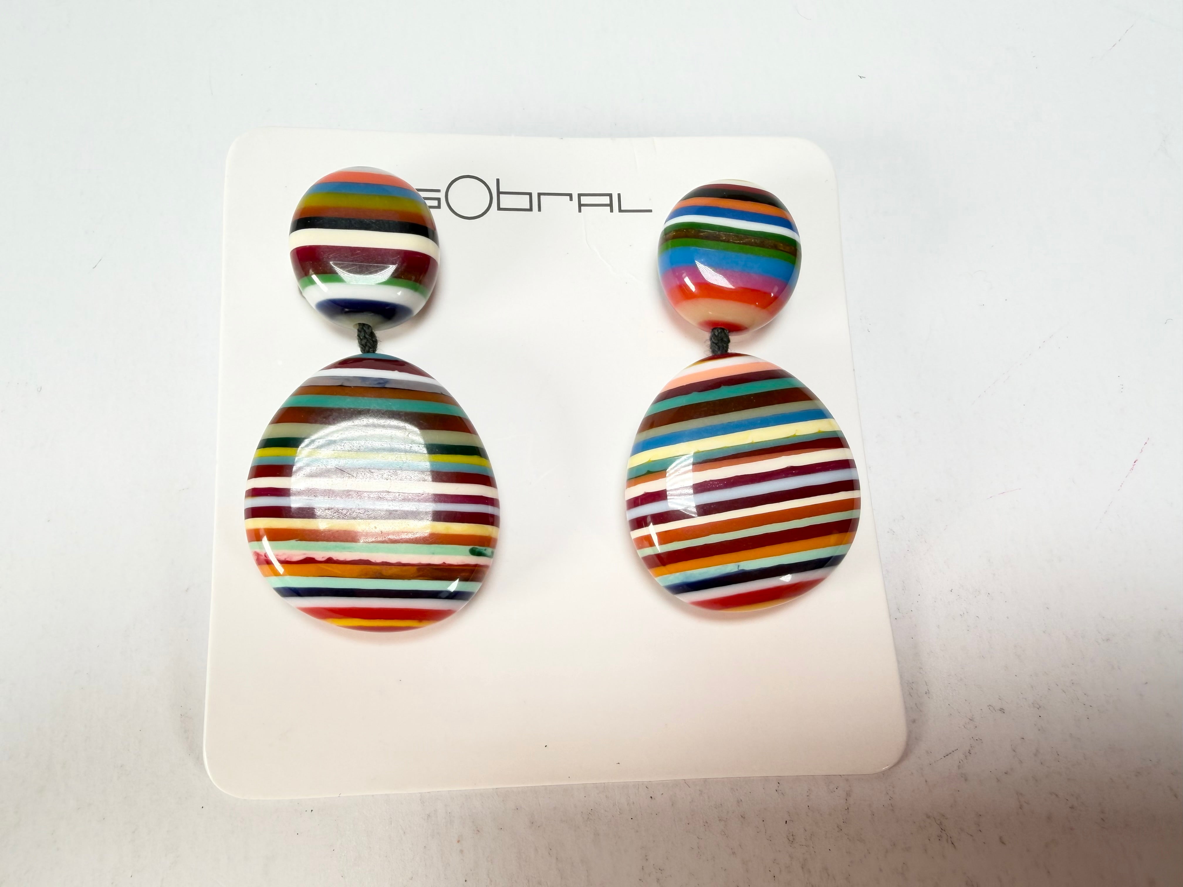 Sobral - Pop Art "Moni " Resin Earrings ( 004904 )